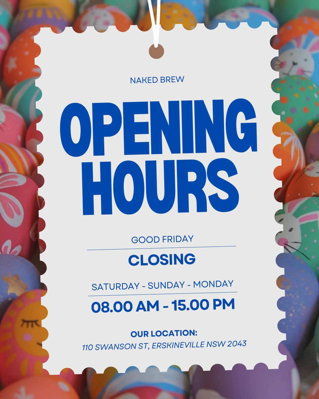 🐣 little easter update 🐣
we’re taking a tiny break on good friday ☕💤
back brewing as normal all weekend 💛
✨ public holiday surcharge applies ✨
happy easter cuties 🐰