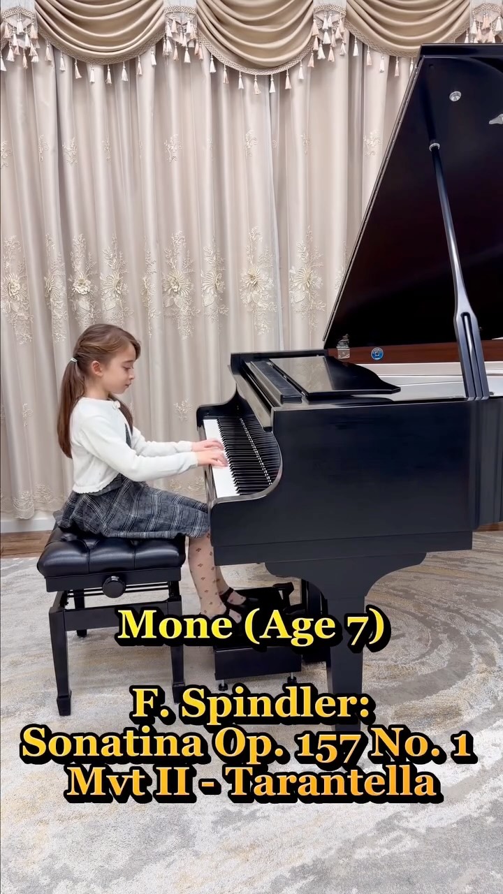 Mone recently turned 7, and with MuseSync Studio since day one, she has blossomed into a confident little pianist whose gold awards are becoming a familiar sight. 🎶🥇
At the North Shore Festival, she earned Gold in the Classical Group with her Sonatina/Tarantella, a piece inspired by the spirited Italian folk dance.
True to its roots, the Tarantella carries the legend of the “spider bite” dance and the music calls for light touch, quick fingers, and steady control, and she delivered it beautifully.
So proud of her journey. 💕🎹🤩