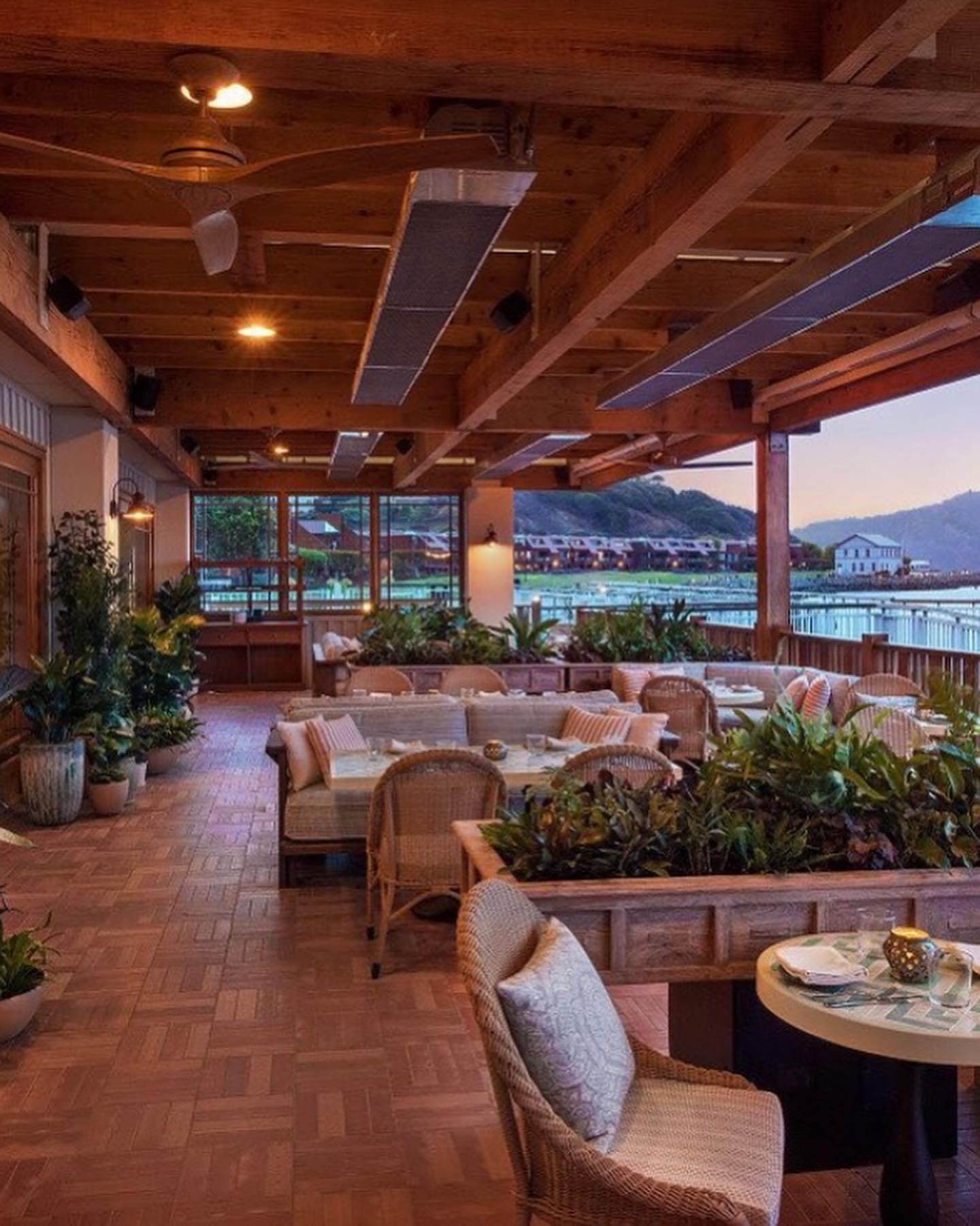 Bungalow Kitchen by Michael Mina Group. Never seen before acoustical ceiling with mounted QSC speakers throughout the space. Network connectivity and sleek hidden CCTV.