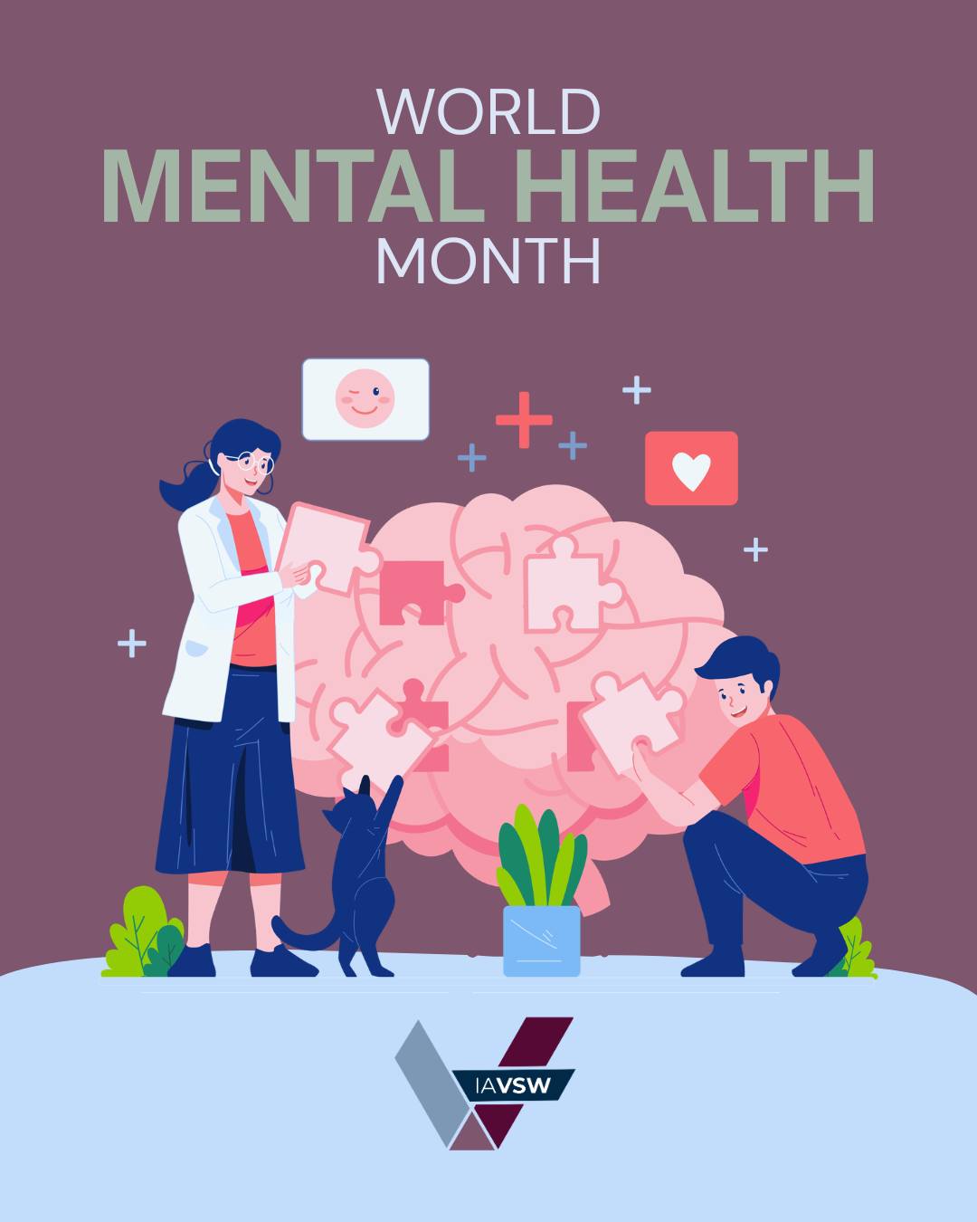 May is Mental Health Awareness Month, a time to recognize the importance of mental well-being across individuals, professions, and systems.
For those working in veterinary medicine, animal welfare, and allied fields, mental health is not a side conversation. It is central to ethical practice, professional sustainability, and the quality of care provided to animals and the people who love them.
We honor the emotional labor carried by animal-serving professionals and continue to advocate for education, resources, and systemic approaches that support mental health at every level, individual, organizational, and community.
This month, we join the broader global conversation with intention and respect, affirming that caring for mental health strengthens not only professionals, but the entire human–animal bond.
#MentalHealthAwarenessMonth #VeterinarySocialWork #ProfessionalWellBeing #HumanAnimalBond #IAVSW #MentalHealthMatters