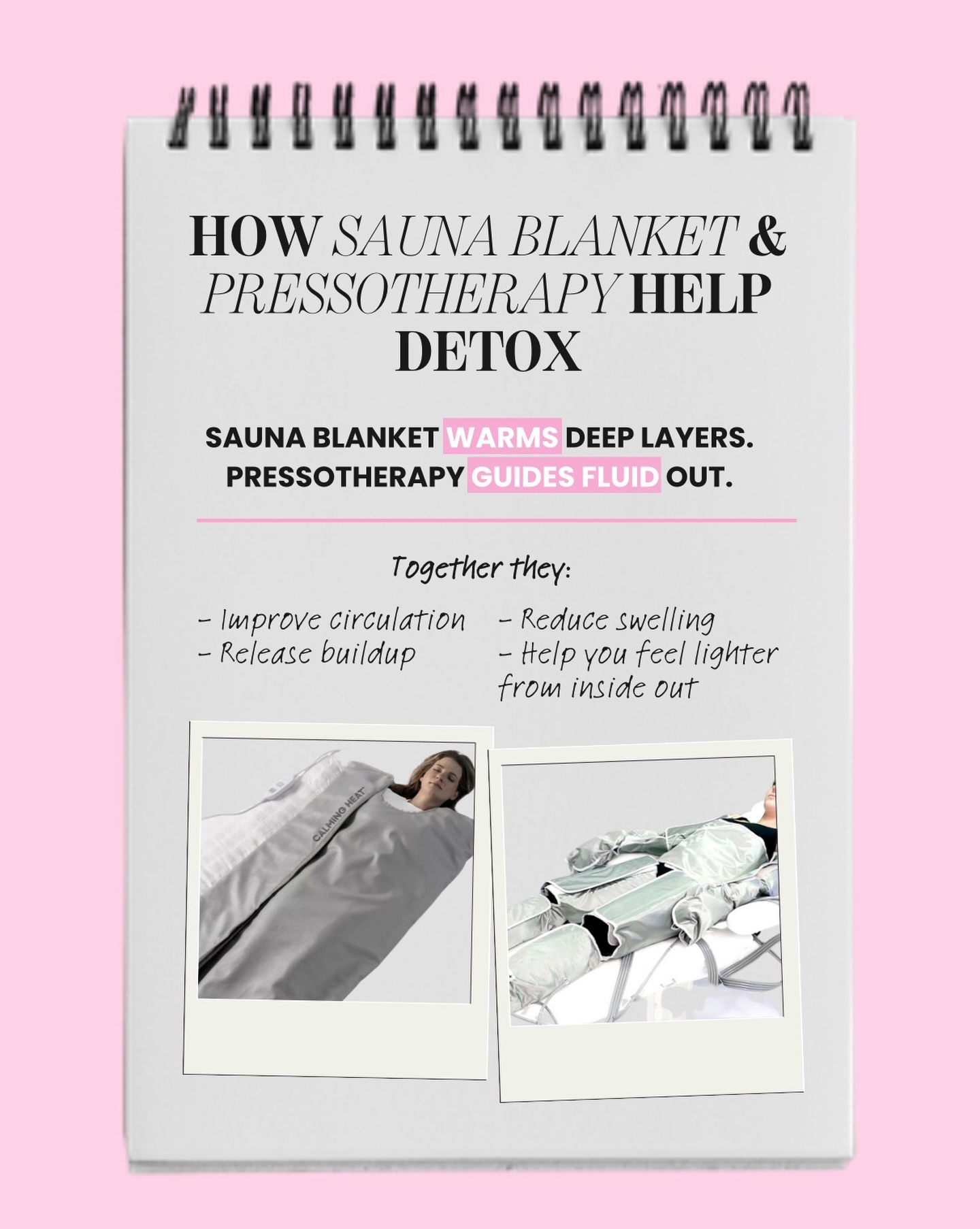 𝐒𝐀𝐔𝐍𝐀 𝐁𝐋𝐀𝐍𝐊𝐄𝐓 𝐕𝐒 𝐏𝐑𝐄𝐒𝐒𝐎𝐓𝐇𝐄𝐑𝐀𝐏𝐘… 𝐘𝐎𝐔’𝐑𝐄 𝐍𝐎𝐓 𝐂𝐇𝐎𝐎𝐒𝐈𝐍𝐆 — 𝐘𝐎𝐔 𝐍𝐄𝐄𝐃 𝐁𝐎𝐓𝐇.
One heats + opens the body.
The other drains + moves everything out.
And when you combine them?
𝐓𝐡𝐚𝐭’𝐬 𝐰𝐡𝐞𝐫𝐞 𝐫𝐞𝐚𝐥 𝐝𝐞𝐭𝐨𝐱 𝐚𝐜𝐭𝐮𝐚𝐥𝐥𝐲 𝐡𝐚𝐩𝐩𝐞𝐧𝐬.
⸻
𝐃𝐄𝐓𝐎𝐗 ≠ 𝐀 𝐓𝐑𝐄𝐍𝐃 — 𝐈𝐓’𝐒 𝐀 𝐏𝐑𝐎𝐂𝐄𝐒𝐒.
Most people think “detox” means sweating…
but real detoxification is about circulation, lymphatic flow, and fluid movement.
At Trust Beauty Bar, we combine modalities for true internal support:
✨ 𝐒𝐚𝐮𝐧𝐚 𝐁𝐥𝐚𝐧𝐤𝐞𝐭
→ Heats the body from within
→ Stimulates circulation + opens pathways
→ Prepares tissues for drainage
✨ 𝐏𝐫𝐞𝐬𝐬𝐨𝐭𝐡𝐞𝐫𝐚𝐩𝐲
→ Mimics the lymphatic system
→ Moves stagnant fluid + toxins out
→ Reduces swelling + heaviness
𝐓𝐨𝐠𝐞𝐭𝐡𝐞𝐫, 𝐭𝐡𝐢𝐬 𝐢𝐬 𝐰𝐡𝐞𝐫𝐞 𝐭𝐡𝐞 𝐦𝐚𝐠𝐢𝐜 𝐡𝐚𝐩𝐩𝐞𝐧𝐬:
• Improved lymphatic circulation
• Reduced inflammation + water retention
• Release of built-up fluid + waste
• That “lighter” feeling clients are obsessed with
𝐈𝐭’𝐬 𝐧𝐨𝐭 𝐨𝐧𝐞 𝐨𝐫 𝐭𝐡𝐞 𝐨𝐭𝐡𝐞𝐫… 𝐢𝐭’𝐬 𝐭𝐡𝐞 𝐩𝐫𝐨𝐭𝐨𝐜𝐨𝐥.
📍Vaughan, ON
🔗 Book online at www.trustbeautybar.ca
#Pressotherapy #SaunaBlanket #LymphaticDrainage #PostOpCare #BodyContouring