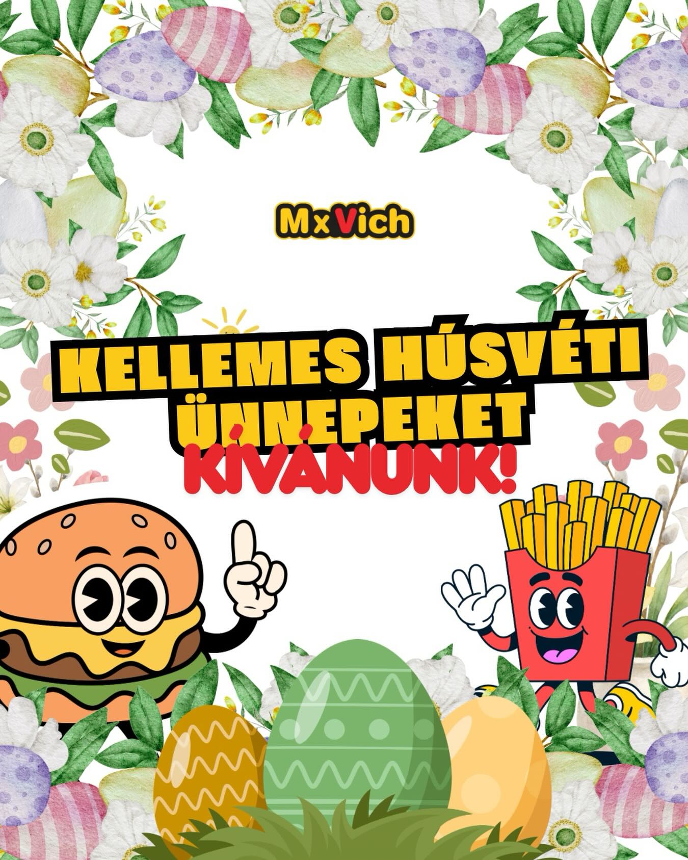 Kedves Vendégeink!
Kellemes húsvéti ünnepeket kívánunk mindenkinek! 🌷
Ünnepi nyitvatartásunk az alábbiak szerint alakul:
Április 3. (Nagypéntek): 11:00–02:00 – Nyitva!
Április 4. (szombat): 11:00–02:00
Április 5. (vasárnap): ZÁRVA
Április 6. (hétfő): ZÁRVA
Szeretettel várunk benneteket! 😊