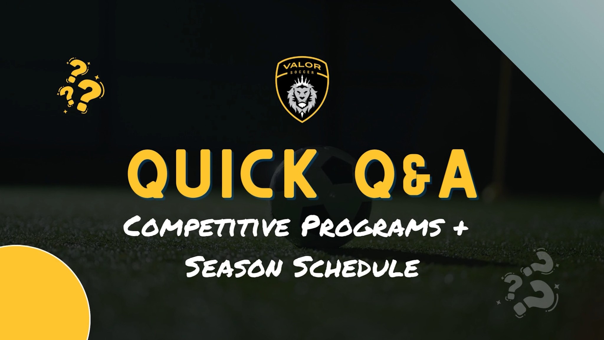 We're wrapping up our Tryout Q&As with Ray and Fred walking us through program details. Find out what to expect during the season and the key differences between our Select, Premier, and Elite levels.
As you prepare for the upcoming season, this is a great final look at what the season will look like. #SpringTryouts #WeAreValor #ValorPride
Join us this tryout season, click the link in our bio.