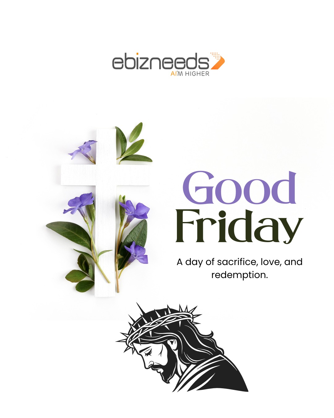 On this Good Friday, we pause to reflect on the values of sacrifice, resilience, and purpose. At eBizneeds, we believe these values shape stronger teams and meaningful progress.
#GoodFriday #eBizneeds #WorkplaceValues #Leadership #GrowthMindset #CorporateCulture