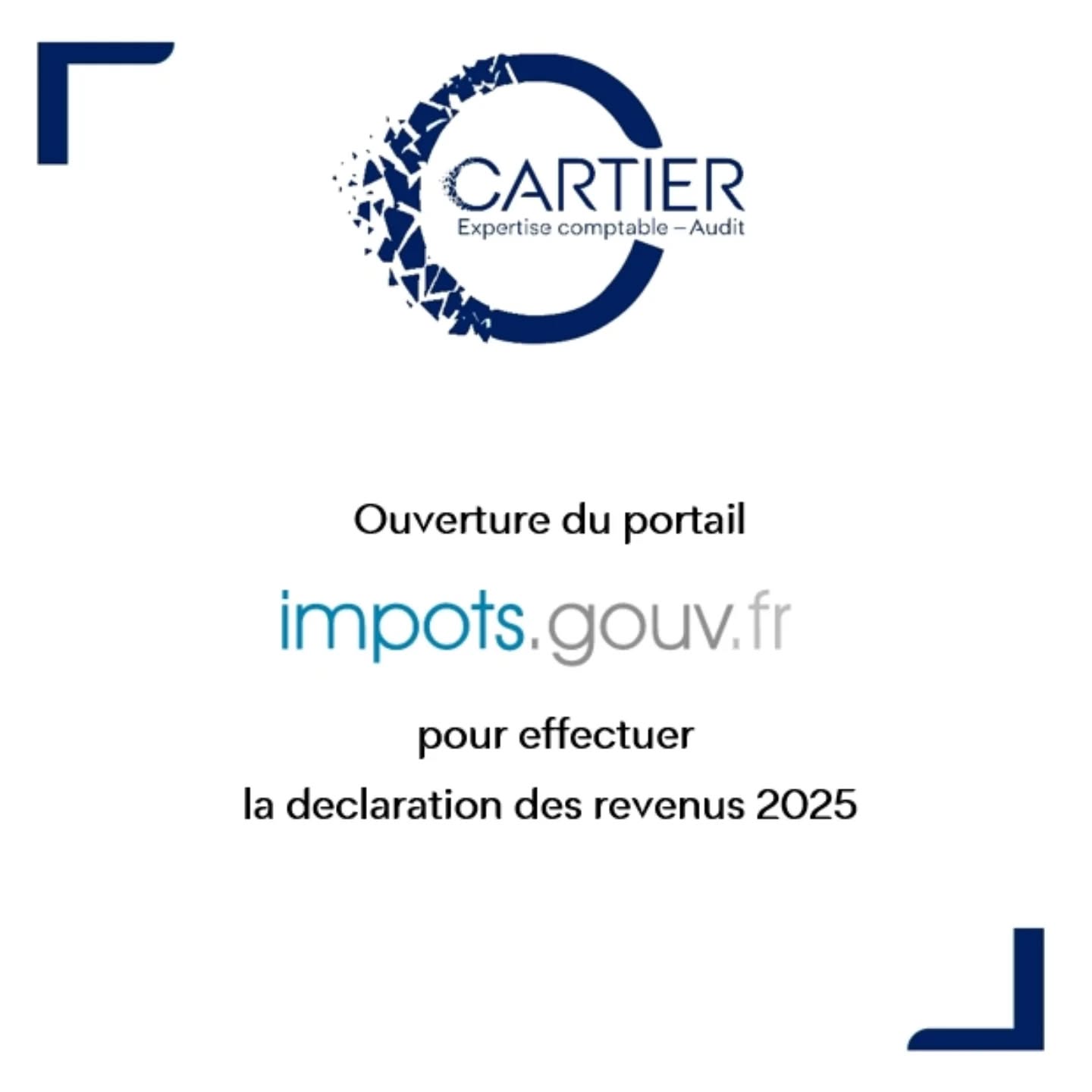Le portail impots.gouv.fr pour réaliser sa déclaration des revenus 2025 est accessible dès aujourd’hui !
Les dates limites de déclaration en ligne sont les suivantes :
Zone 1️⃣ : pour les départements 1 à 19 et non-résidents : 21 mai 2026
Zone 2️⃣ : pour les départements 20 à 54 : 28 mai 2026
Zone 3️⃣ : pour les départements 55 à 976 : 4 juin 2026
Votre expert-comptable vous accompagne dans cette démarche ✅️
#madamebnc #gevreychambertin #declarationdesrevenus