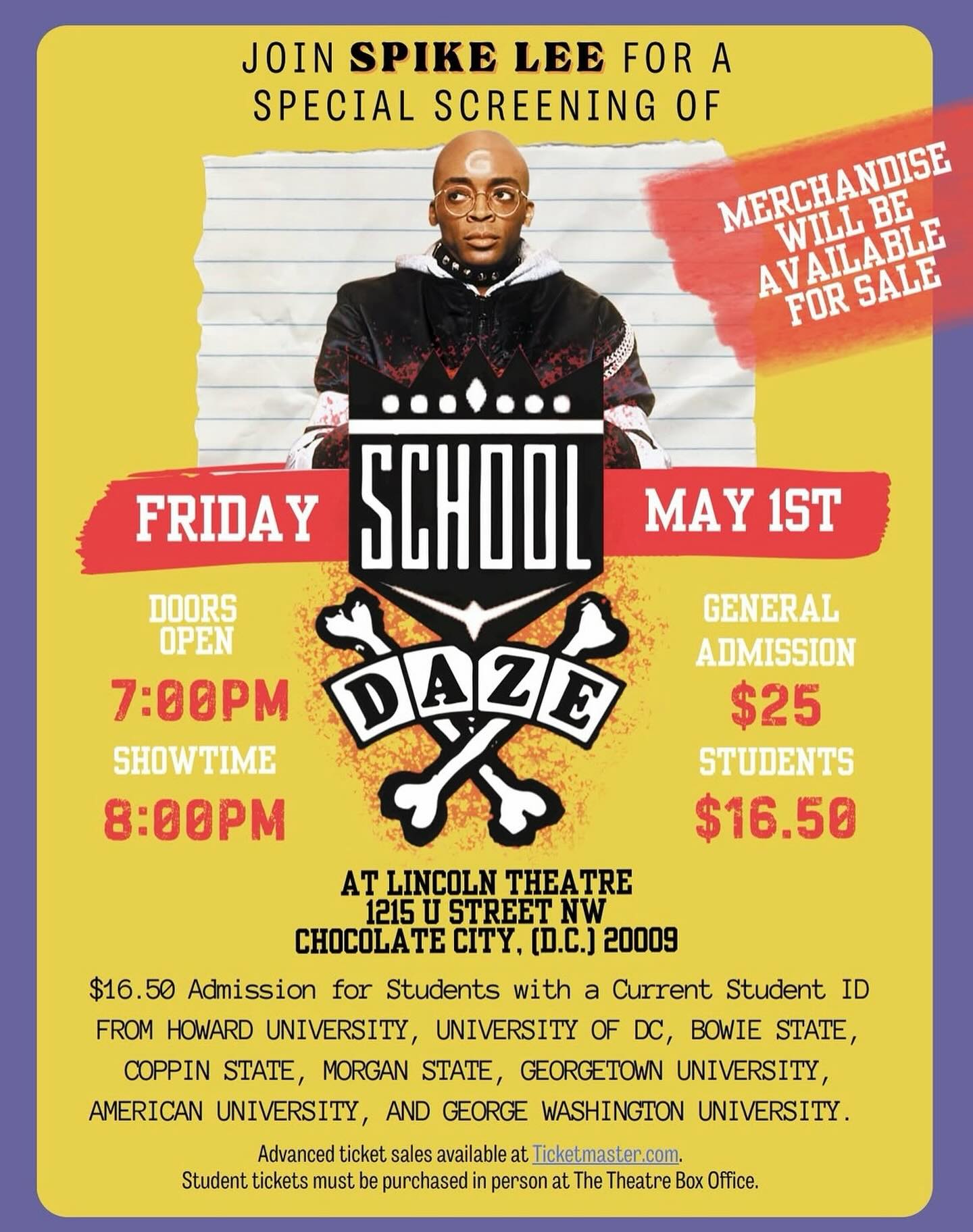 #SCHOOLDAZE Screening
#SpikeLee
BlackImagesMatter🎥
BlackStoriesMatter🎬
BlackFilmsMatter✊🏿
BlackFilmsTravel🖤