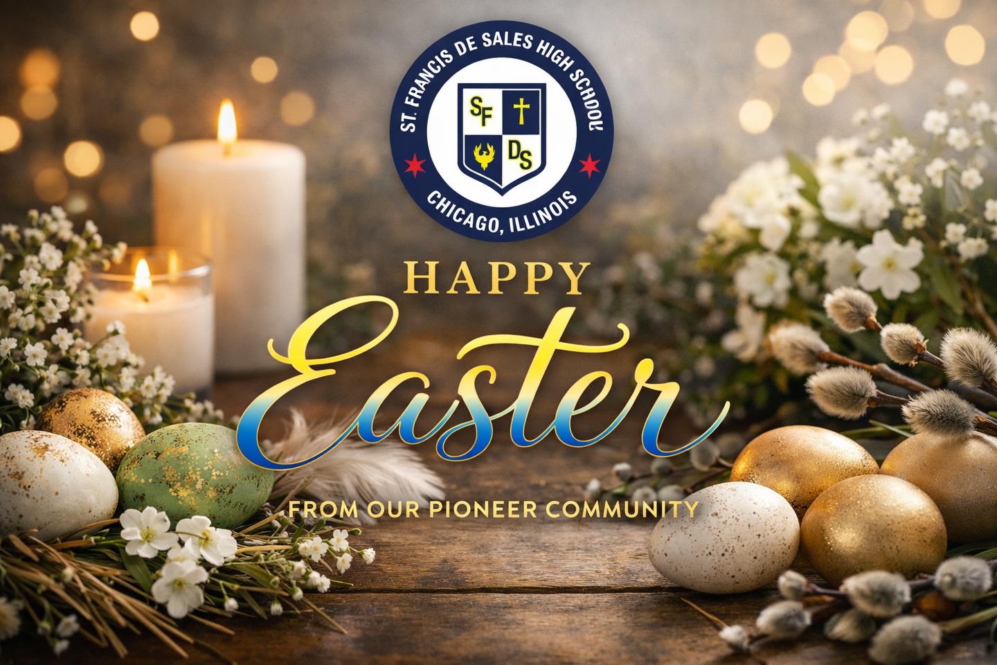 “…But it is also true that in the midst of darkness, something new always springs to life and sooner or later produces fruit.”
The great gift of Easter is hope—and in that spirit, we wish the entire Pioneer family an Easter and Spring filled with hope, health, love, and renewal. 💙💛