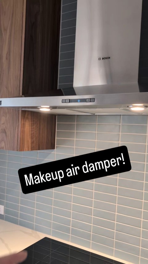 Makeup air. It's important. #highperformancebuilding #highperformancehomes #buildingscience #hvac
