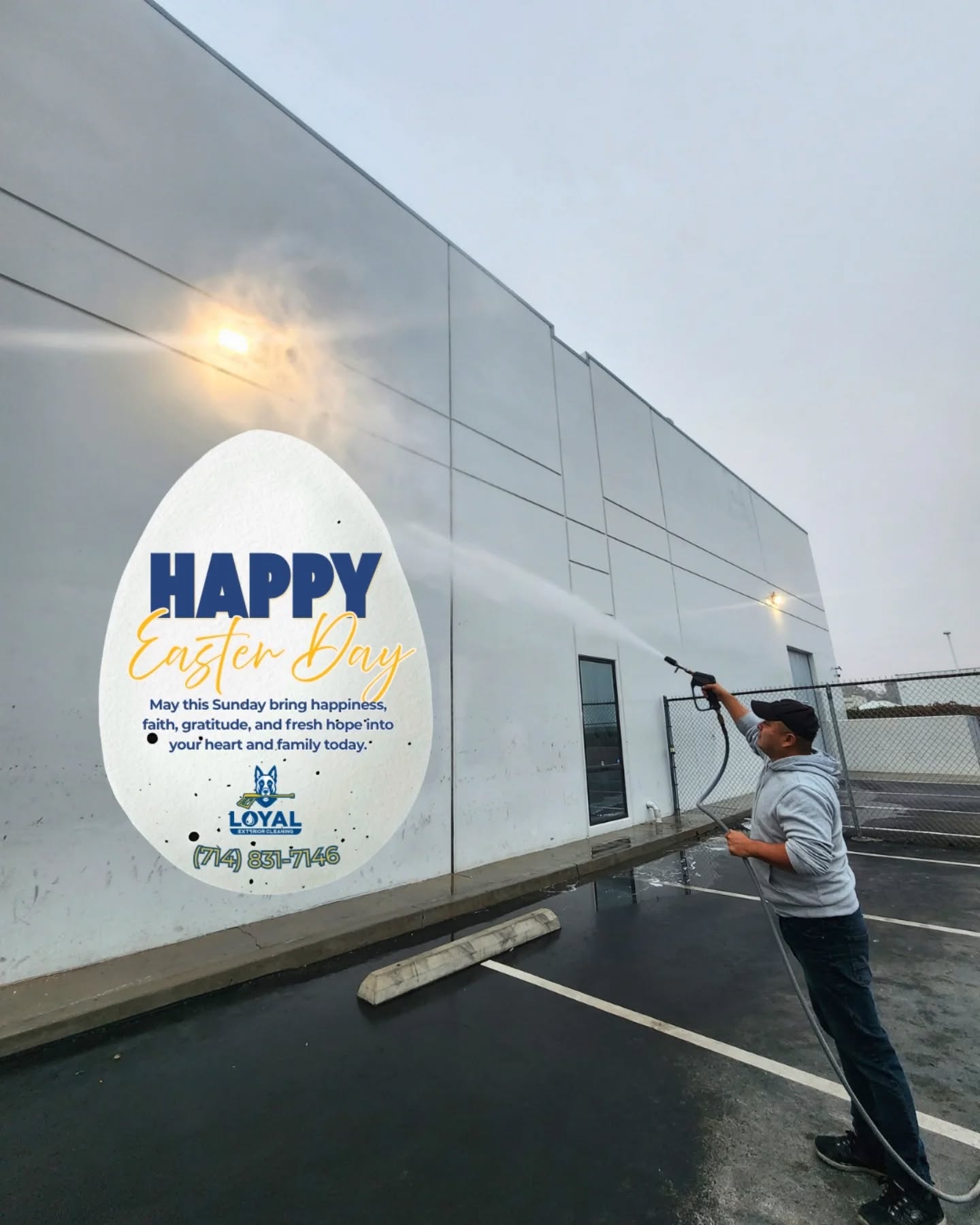 🌷 Spring has sprung, and a fresh season calls for a fresh exterior!
🥚 Happy Easter Sunday from Loyal Exterior Cleaning! 🐰
Wishing you a day full of joy, renewal, and a property that looks its absolute best! 🙏
⭐️ And when it comes to keeping it that way, from top to bottom, we handle it all ⤵️
🪟 Window Cleaning
🛠️ Screen Repair
🍂 Gutter Cleaning
🏠 Roof Washing
💦 Pressure Washing
🚿 House Washing
☎️ FREE ESTIMATE | Call us: 714-831-7146
🌐 Book your FREE estimate via link in bio
✅ Professional • Insured • Safety-Certified
✅ 5-Year Roof Washing Warranty
🌼
🌼
🌼
🌼
🌼
#loyalexteriorcleaning #pressurewashing #housewashing #windowcleaning #roofcleaning