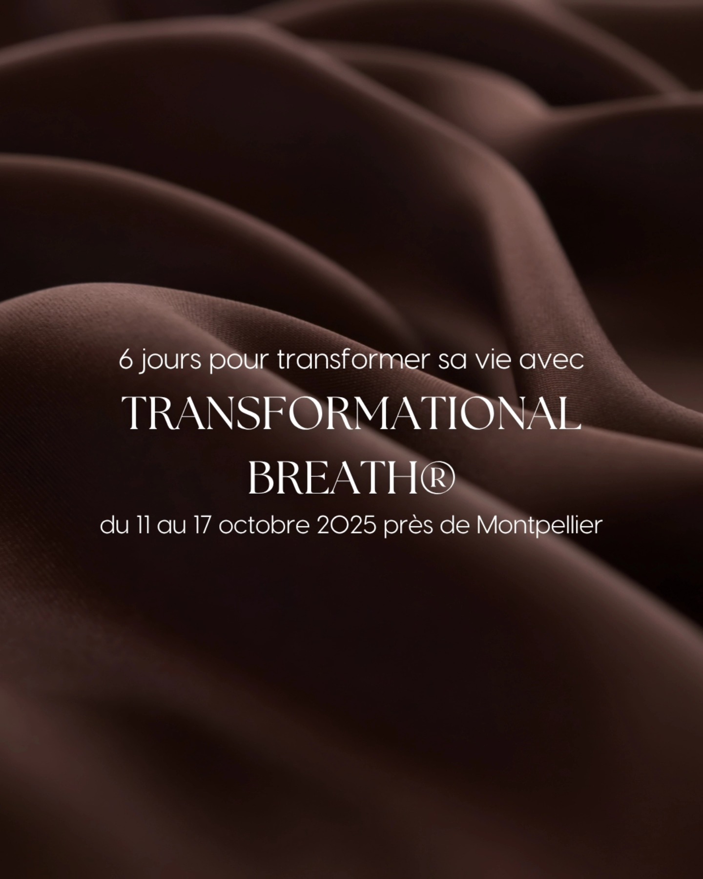 Contenu créé pour promouvoir des stages de breathwork.