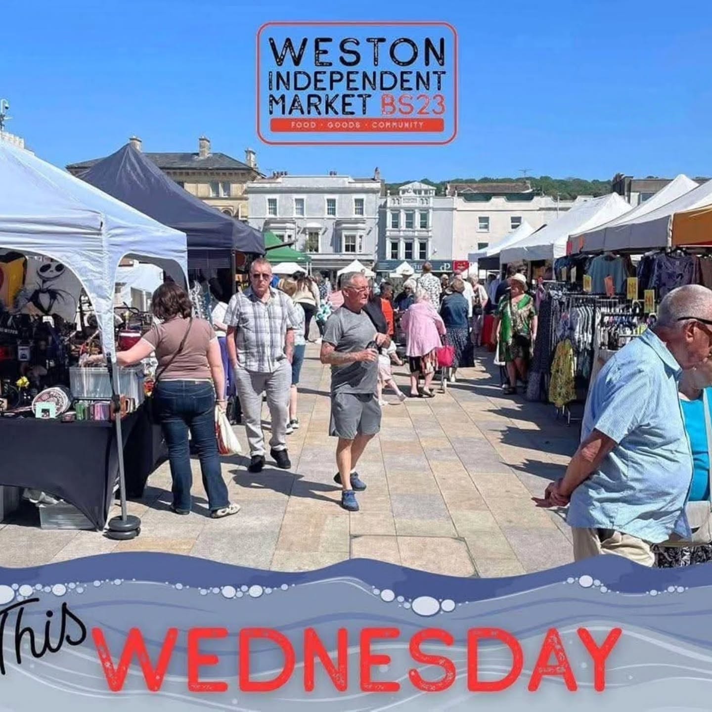 “THANK YOU WESTON!!” 🙌
Yesterday's Weston Independent Market was absolutely amazing!
Full of brilliant stalls and happy visitors enjoying delicious food, fabulous shopping, live music and sunshine… YES SUNSHINE!! 😎
We’ll be back again on Wednesday (tomorrow) to do it all again at our regular weekly Wednesday market with a different line up of some of the South West’s best small independent businesses and some great musicians too!
All open from 10am - 3pm on The Italian Gradens in the centre of Weston-super-Mare - and we’re super excited that Fish Guy is joining us this Wednesday for the very first time!! You asked- we delivered! 🥳
Weston-super-Mare Town Council The Sovereign Weston BID SuperWeston North Somerset Council Weston, Worle & Somerset Mercury Weston Seafront Daniel Aldridge MP