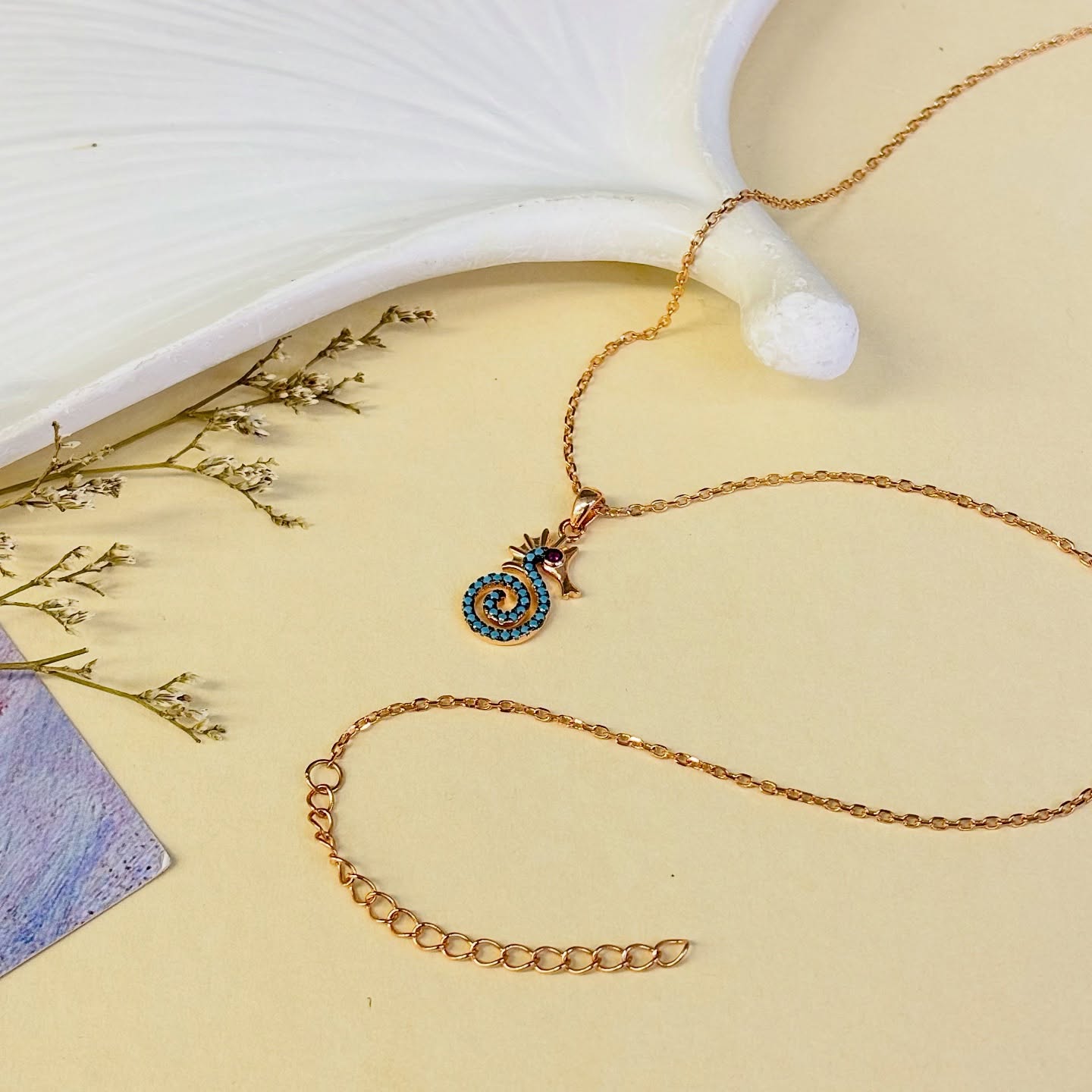 925 silver seahorse necklace with colorful Cubic Zirconia.
✨ Ocean-inspired charm with a delicate sparkle — elegant yet playful.
✅ Nickel free.
✅ Wholesale.
✅ Ready to ship.
📩 Order now or inquire for more details :