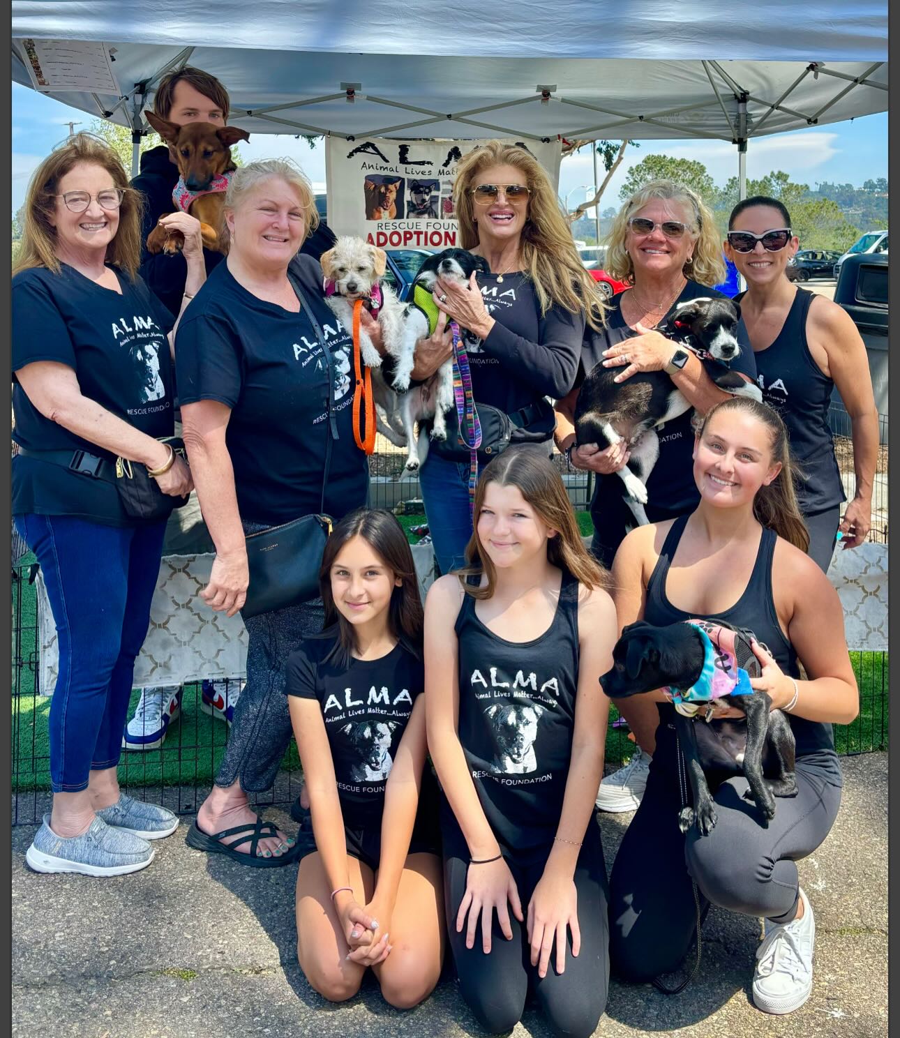 Teamwork makes the Dream Work! β¨Two adoptions today and one "Foster to Adopt!"
Thank you to all our wonderful ALMA fosters & volunteers who make it possible for us to find so many rescue pups their Forever Homes!
Special thanks to Ros & John for always helping us set up our ALMA BOOTH & Jenn & Hannah for all of your help! (not pictured)
If you'd like to join our Rescue Team, please reach out. We'd love to have you as part of our ALMA Family & promise you it's very rewarding β₯οΈ
"Saving a dog will not change the world, but surely for that one dog, the world will change forever."