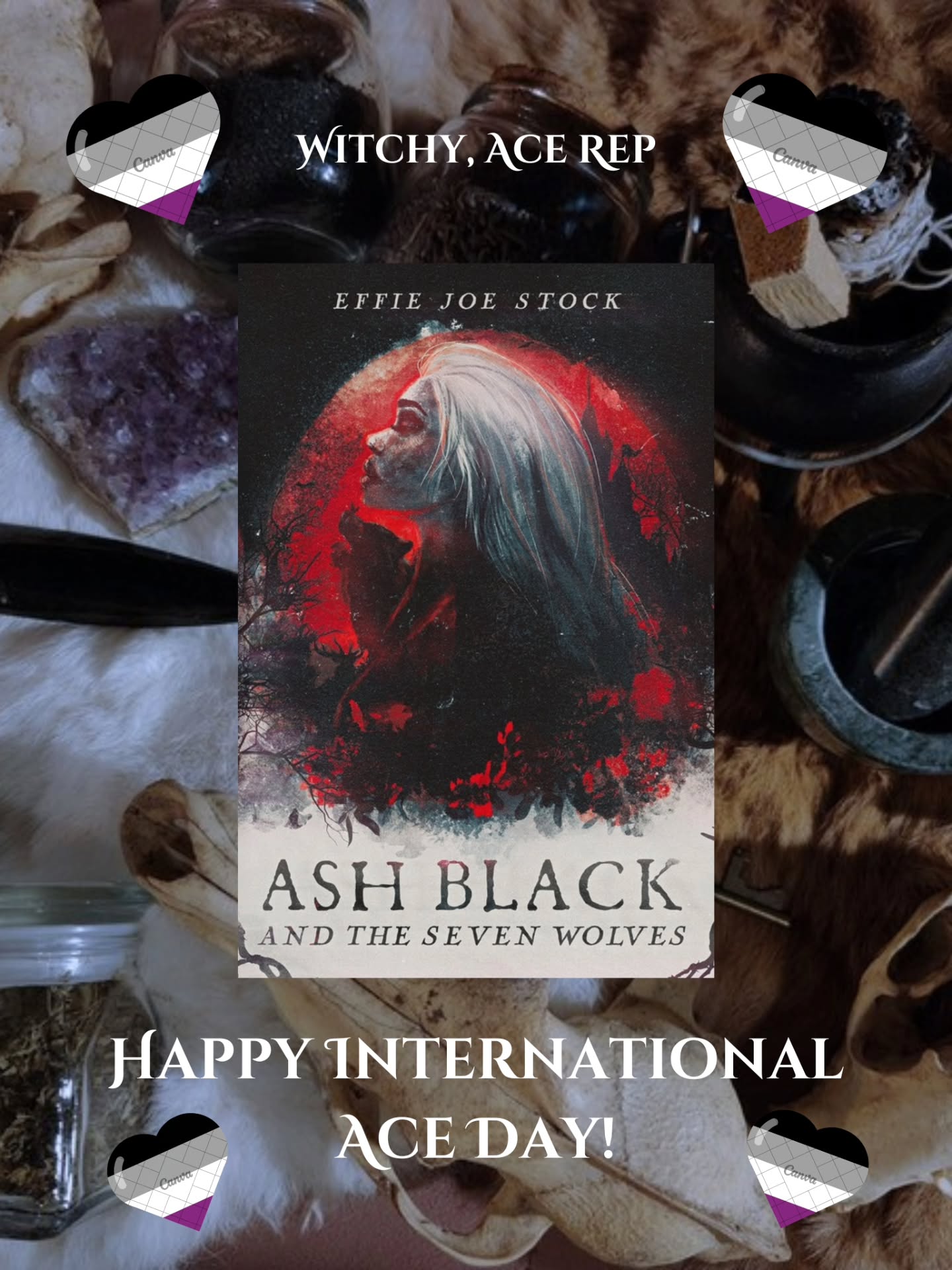 ππ€Couldn't let Ace Day go past without shouting out Ash Black!!π€π
Ash Black is a dark, Witchy Fantasy retelling of Snow White, where the main character, instead of being able to call upon cute birds and deer for help, turns to the darker creatures of the night like opppsums, bats, and spiders.
From the blood and bone magic that she weilds being considered demonic and illegal, to her heart being torn between her love for Kiro and her distaste for sensuality, Ash Black's story is one wrought with the struggle of self acceptance and belonging in a world not fashioned for her or individuality.
If you like:
πAnimal Companions
π€Ace Rep
πSapphic Rep
π€Prince in distress
πBlood and bone magic
π€Dark/adult fantasy
πDay=evil & night=good
Then make sure to check out Ash Black and the Seven Wolves on Kickstarter for late pledges and exclusive content!!
Coming soon end of 2026
π€π
***RIP the canva watermarks because apparently they've decided to put all Pride graphics behind a paywallπ***
#ashblackandthesevenwolves #acerep #darkfantasy #darkfairytaleretelling #witchbooks