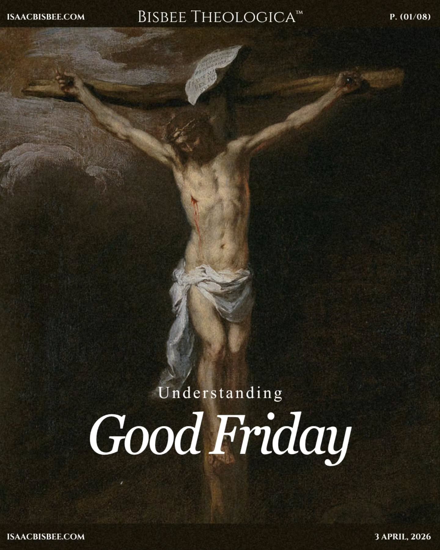 Good Friday is not just about punishment
.
Christ is not paying a debt
.
He is offering Himself
.
The sacrifice is finished…
but it is still given to be received
.
✝️🍷
#Bisbeetheologica #GoodFriday #itisfinished #Eucharist #CatholicismExplained