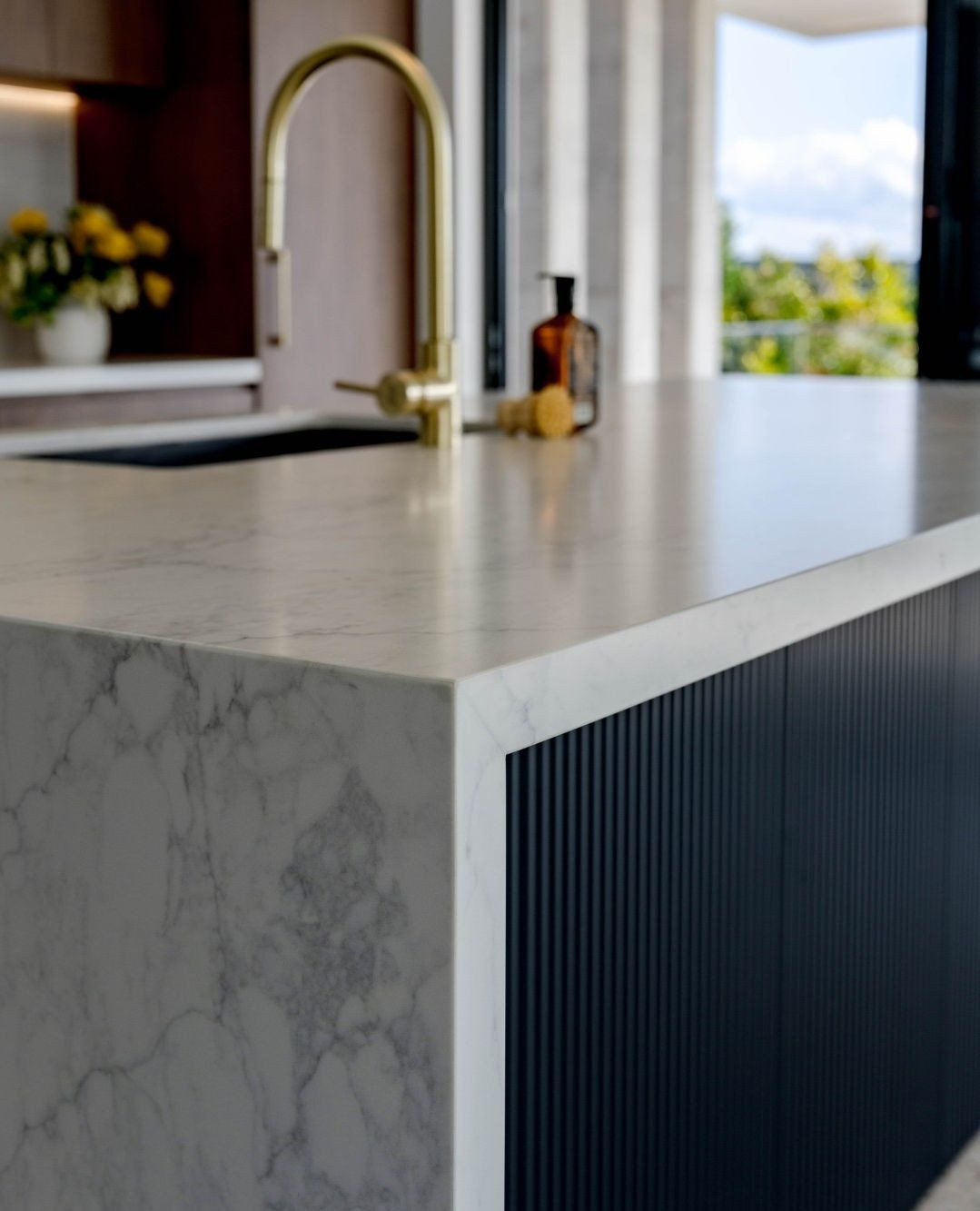 Beautiful stone detailing at Yowie Bay.