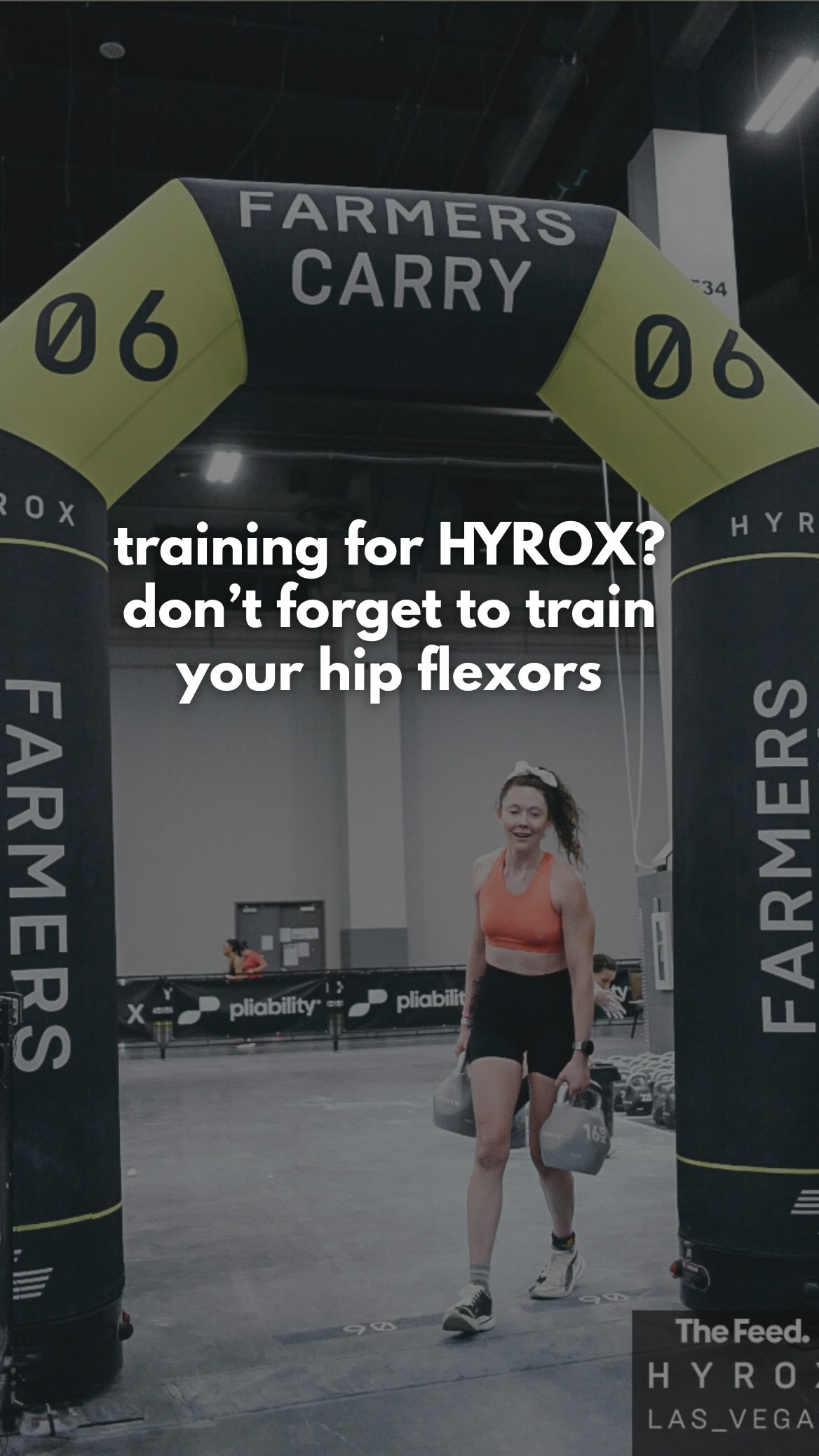 Training for HYROX? 💪 Don’t forget to train your hip flexors.
HYROX places high demand on your hip flexors because you are constantly moving from a compressed position at the stations (rower, ski erg, lunge, etc.) to hip extension during run intervals.
Effective training requires strengthening the hip flexors to build load tolerance.
Need some help dialing in your HYROX training or managing hip flexor pain? Let’s work together to build your capacity to prepare.