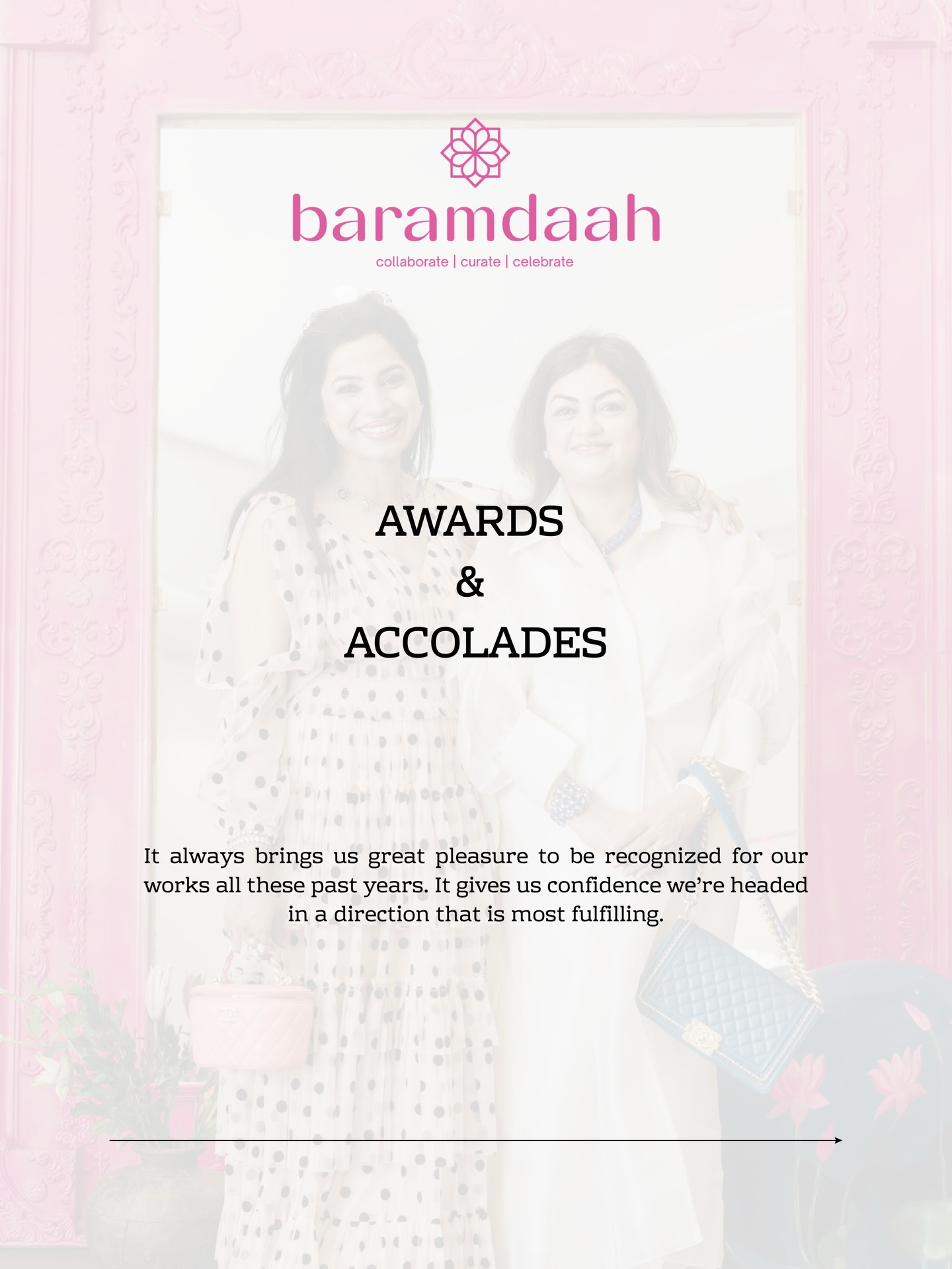 Over the years, we have dedicated our efforts into bringing our audience a curation that is worth their attention, and an experience worth their time. So, when we find ourselves in the midst of the awards and accolades we gain along the way, it tells us that we’re doing something right.
This year, we are honoured to be featured in Adhyay: Women Who Lead alongside some of the most inspiring female entrepreneurs, and in an article in the Navbharat newspaper covered by Mr Manoj Mishra. We were overjoyed as @nisha1969 and @nishi.agarwaal were felicitated with an award at the Nari Shakti Samman award ceremony as directors of Baramdaah.
This is possible, of course, with the hard work of our entire team at Baramdaah;
and yes, with our audience who trust us so — we thank you heartily, and we shall see you at the upcoming exhibit this weekend.
Baramdaah Season 8
11th April’26
Omaya Gardens, Raipur
