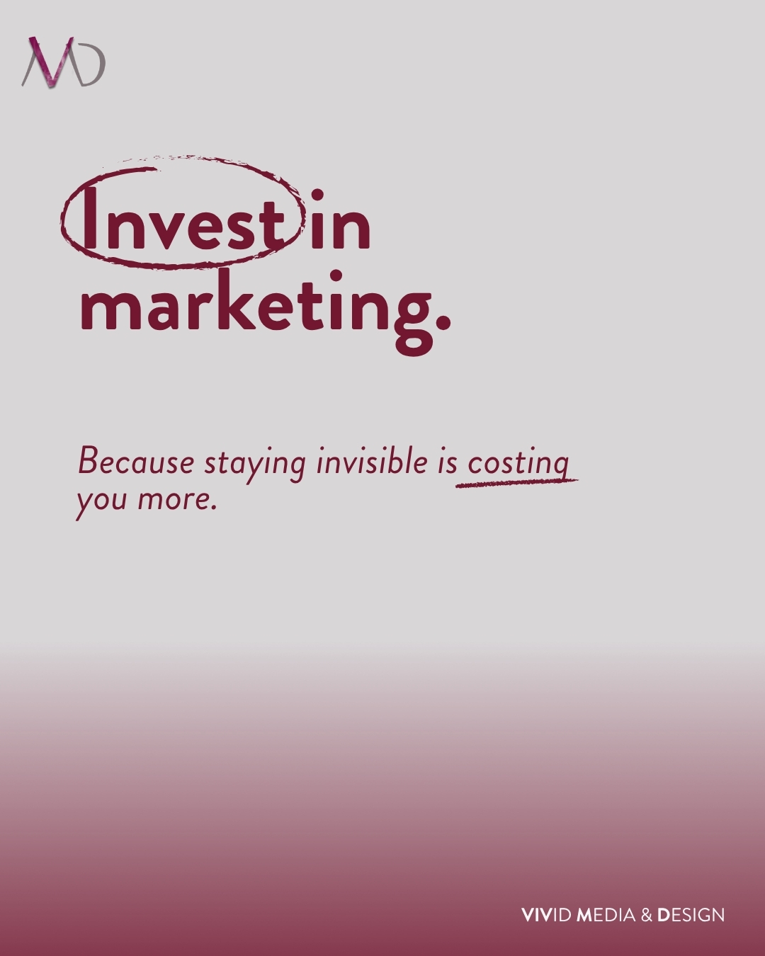 Growth doesn’t come from playing safe, it comes from being seen in the right way, by the right people.
At VMD we turn your brand into something that actually gets attention and drives results. Visibility with purpose. Strategy that converts. 🏪
Ready to be noticed? Check us out at www.vividmediadesign.au
#VividMediaDesign #NewsletterDesign #EmailMarketing #CreativeStudio #SocialMediaManagement #DesignThatConnects #DigitalDesign #VisualStorytelling #CreativeInspo #ContentDesign #ModernDesign #WebsiteGoals