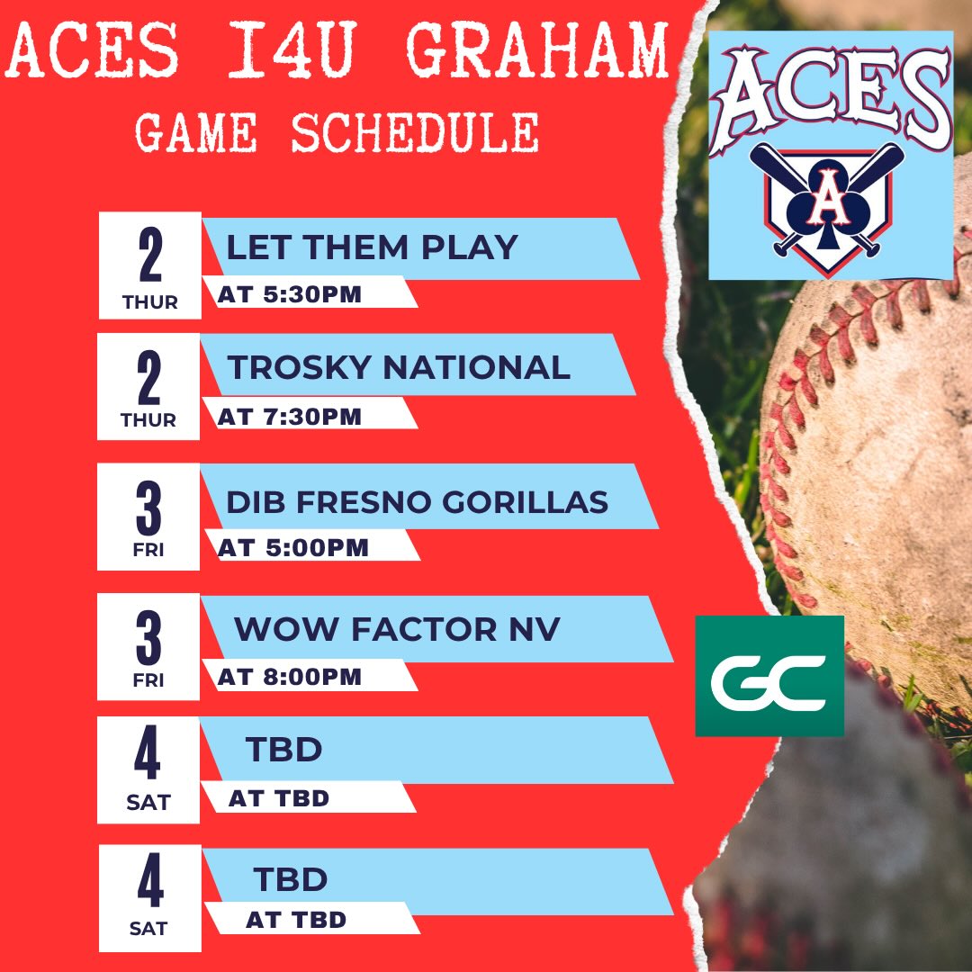 Aces 14U Graham has landed in Las Vegas for Spring Break to play in the Perfect Game Super NIT! Lets go boys! ⚾️👊🏼