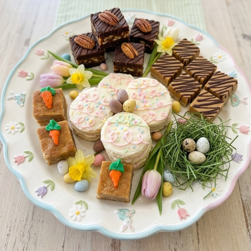 It’s NOT too late! ⏰🐣
You still have time to get those Easter PREORDERS in—but don’t wait… only TWO days left!!
Have you placed your order yet?! 👀
This year we’ve added SO many new items, and we seriously cannot wait for you to try everything we’ve been working on! From cakes & cheesecakes to pies, Easter samplers, take & bake cinnamon rolls, and dinner rolls… we’ve got your holiday covered 💛
📞 CALL TODAY to place your preorder!
Trust us—you do NOT want to miss out on these Easter favorites!
And let’s talk about one of our absolute favorites…
Our EASTER PETIT FOUR SAMPLER 😍
Why choose ONE dessert when you can have ALL FOUR?!
✨ Carrot Cake Gooeys
✨ Twix Bars
✨ Little Debbie’s
✨ Turtle Brownies
This sampler truly has it ALL 🙌
Don’t miss out—get those orders in while you still can!! 🐣🍰