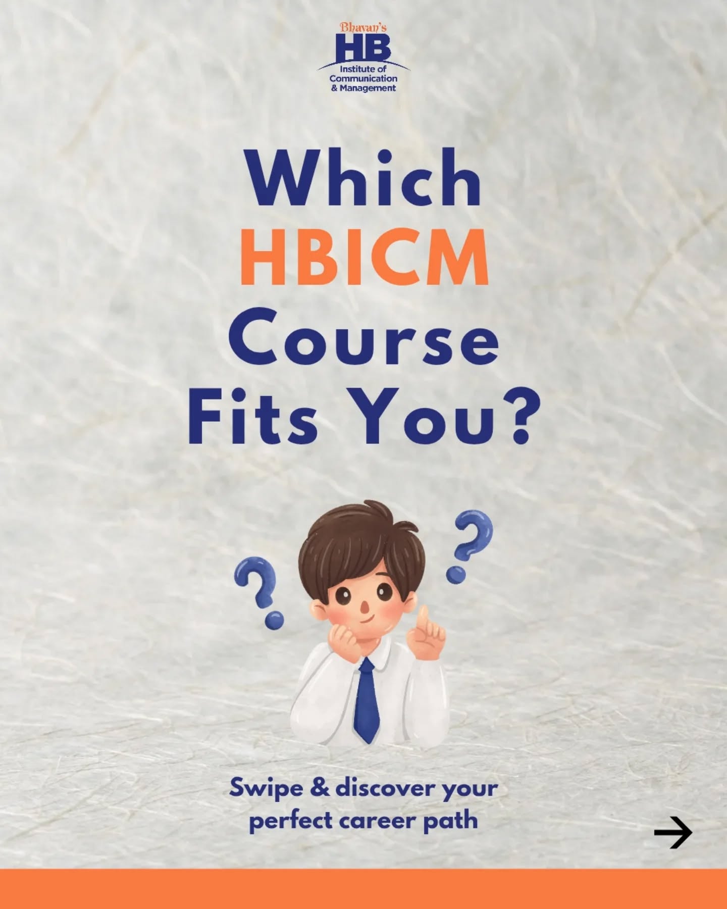 Finding the right career isn’t about choosing randomly — it’s about choosing you.
Whether you lean towards creativity, management, people, or global business — there’s a path waiting to match your strengths.
Discover where you truly belong with Bhavans HBICM and turn your passion into a profession.
Enroll now
📞 Call now: +91 9727272724 | +91 7435012121
🌐 Visit: www.hbicm.in
📲 Follow us: @bhavanscourses
#bhavans #hbicm #careerguidance #studentslife #futureplanning