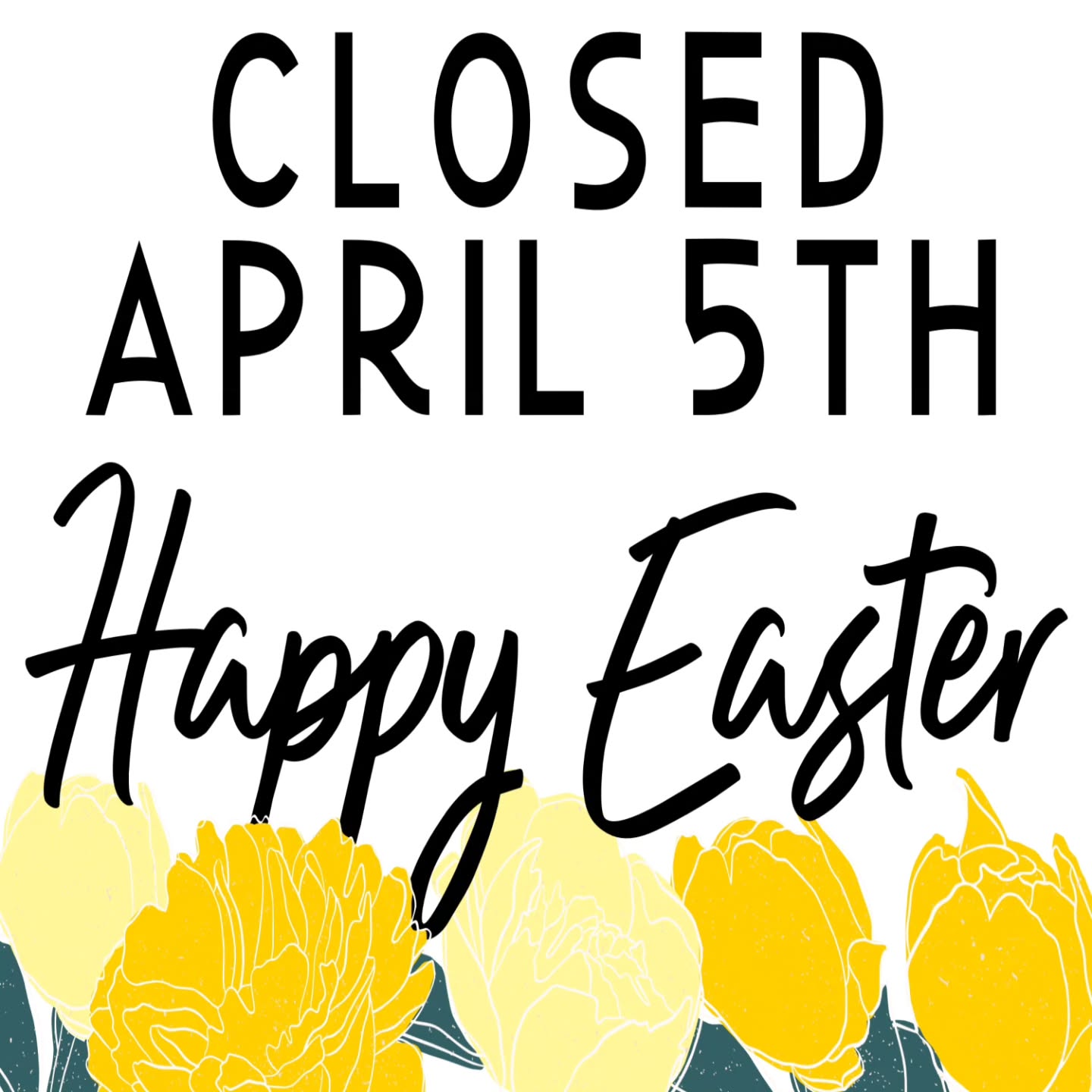 Happy Easter Laramigos! We are truly blessed! We hope that everyone has a fantastic Sunday. Back to normal hours on Monday.