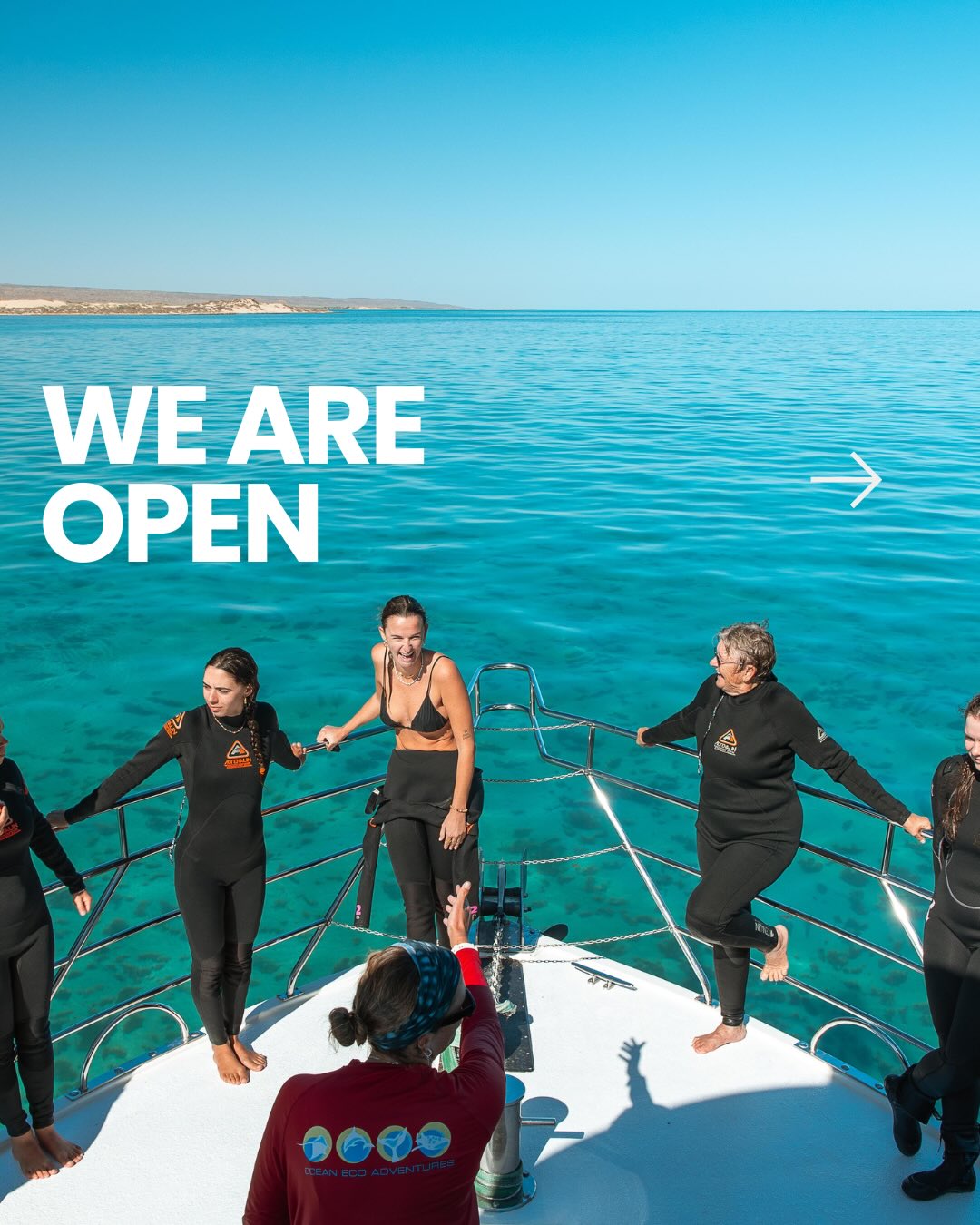 We’re Back Open – Road Access Restored & Flights Resumed! 🎉
Great news for everyone – the road into Exmouth is now open and Qantas flights have resumed ✈️
It’s been an incredibly tough time for our community, but we’re on the way back and ready to welcome you.
If you’re planning a trip, please ensure you have accommodation booked prior to arriving, as availability is still limited. We also ask that you remain mindful that there are still emergency services operating throughout the area.
Tours are back up and running:
Wirraji – departing Coral Bay daily (Exmouth transfers included)
Latitude 22 – whale shark tours commencing Sunday
The weather has been amazing, the wildlife is out in force, and our team is excited to see you all back on the water.
We can’t wait to welcome you back 💙
@ollieclarkephoto
#wearebackbaby #exmouth #coralbay #whalesharks #mantarays