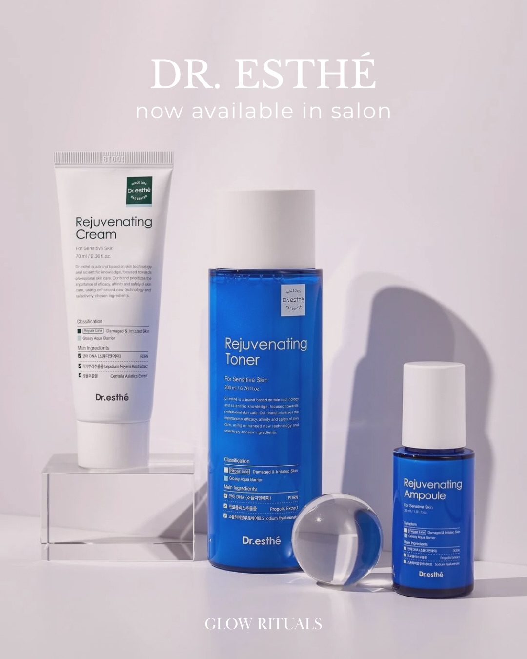Maintaining that post-facial glow at home just became a whole lot easier😍
After seeing the incredible results Dr. Esthé delivers in our professional treatments, it only felt right to introduce this range into the salon🤭
Now you can support, maintain and continue improving your skincare routine between appointments with formulas that are truly designed to work with your skin… not against it!
Dr. Esthé is a clinical Korean skincare range focused on repairing, strengthening and delivering long lasting results. Each formula is dermatologist tested, barrier-friendly and free from artificial fragrances, colours and parabens. Making it suitable even for the most sensitive or reactive skins.
Think: a stronger barrier, clearer skin, more even tone and a post facial glow that actually lasts✨
👉🏻 For a limited time only receive 15% OFF ALL Dr. Esthé skincare
use code: DRESTHE when checking out online (link in bio)
Ready to elevate your skincare routine with K-Beauty?
DM me or chat with me at your next appointment to incorporate Dr. Esthé into your homecare routine!
🤍 Laura
#kbeauty #dresthe #sydneyskinclinic #skincareroutine #koreanskincare