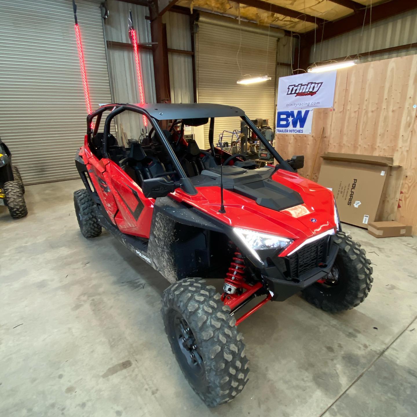 Finished up this XPpro4
Full @ruggedradios radio and push to talk. With 2 air pumpers for all 4 riders. Did our best to hide all the wires for a clean instal! #rzrxppro #rzraddicts #polarisrzr