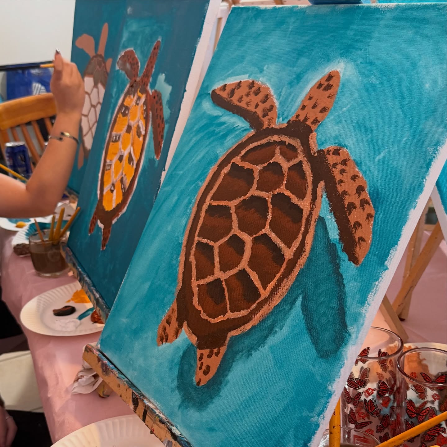 Hens Party Celebrations
This lovely group spent the afternoon laughing and getting creative as they painted their own turtles.
I love helping celebrate a bride-to-be surrounded by her favourite people, a drink in hand and a paintbrush at the ready 🥂
Thank you for choosing me to be part of such a fun and memorable day.
If you’re planning a hens, birthday or just a fun get-together with the girls, I’d love to help you create something special.
#PaintAndSip #HensParty #CreativeCelebrations