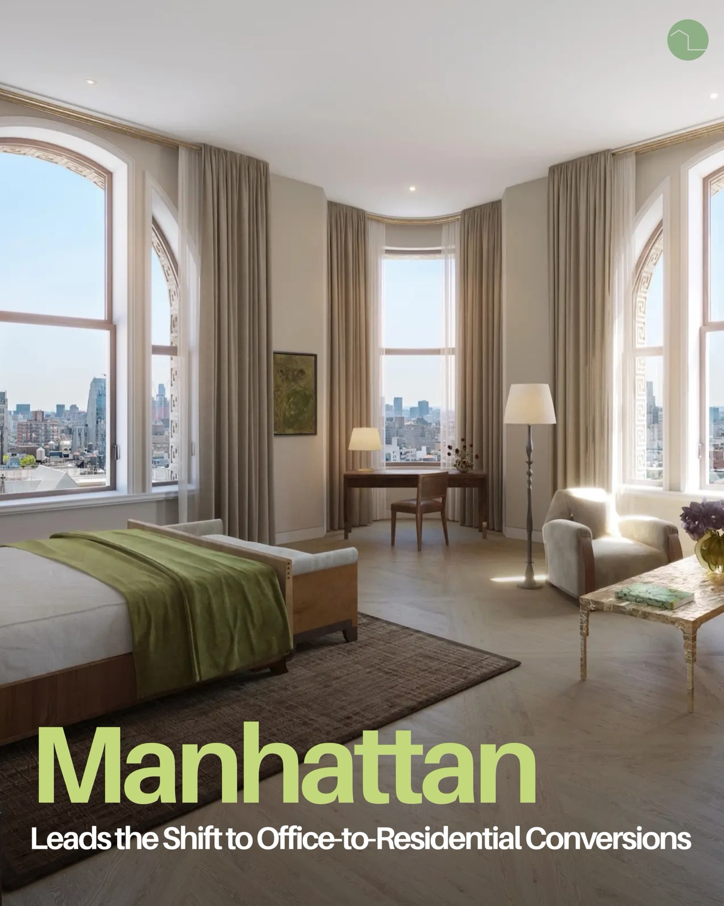 Manhattan is solidifying its position as the leader in office-to-residential conversions, with planned units surpassing 16K and a broader pipeline exceeding 26K. Driven by high vacancy and policy shifts, the trend continues to reshape the city’s development landscape.
To access full articles and join our readership, subscribe to our free, bi-weekly, and digital newsletter through the link in our bio (restructurednews.com) and follow us on Linkedin (restructured news) and TikTok (@restructurednews).
Rendering Credit: Visualisation One