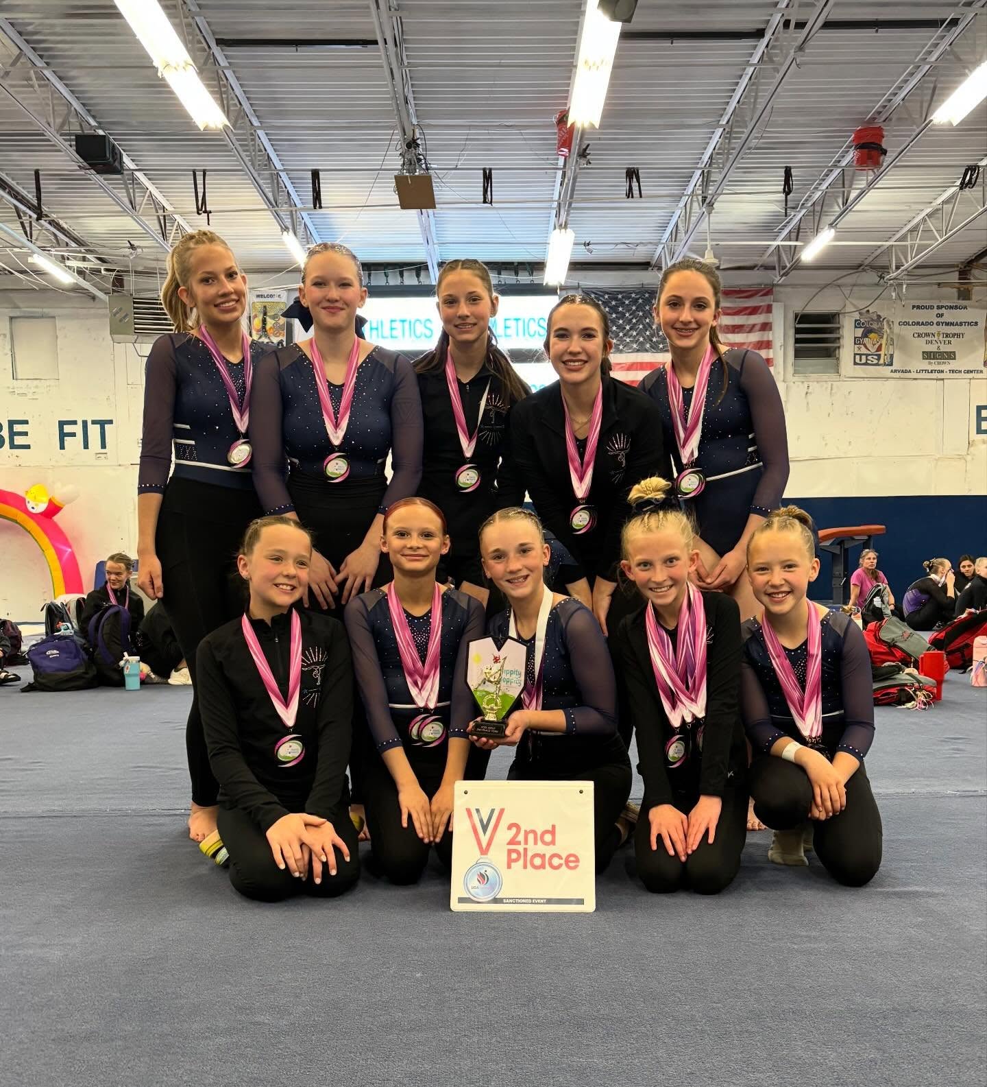 Hippity hop! So proud of gold for taking home 2nd place as a team!!