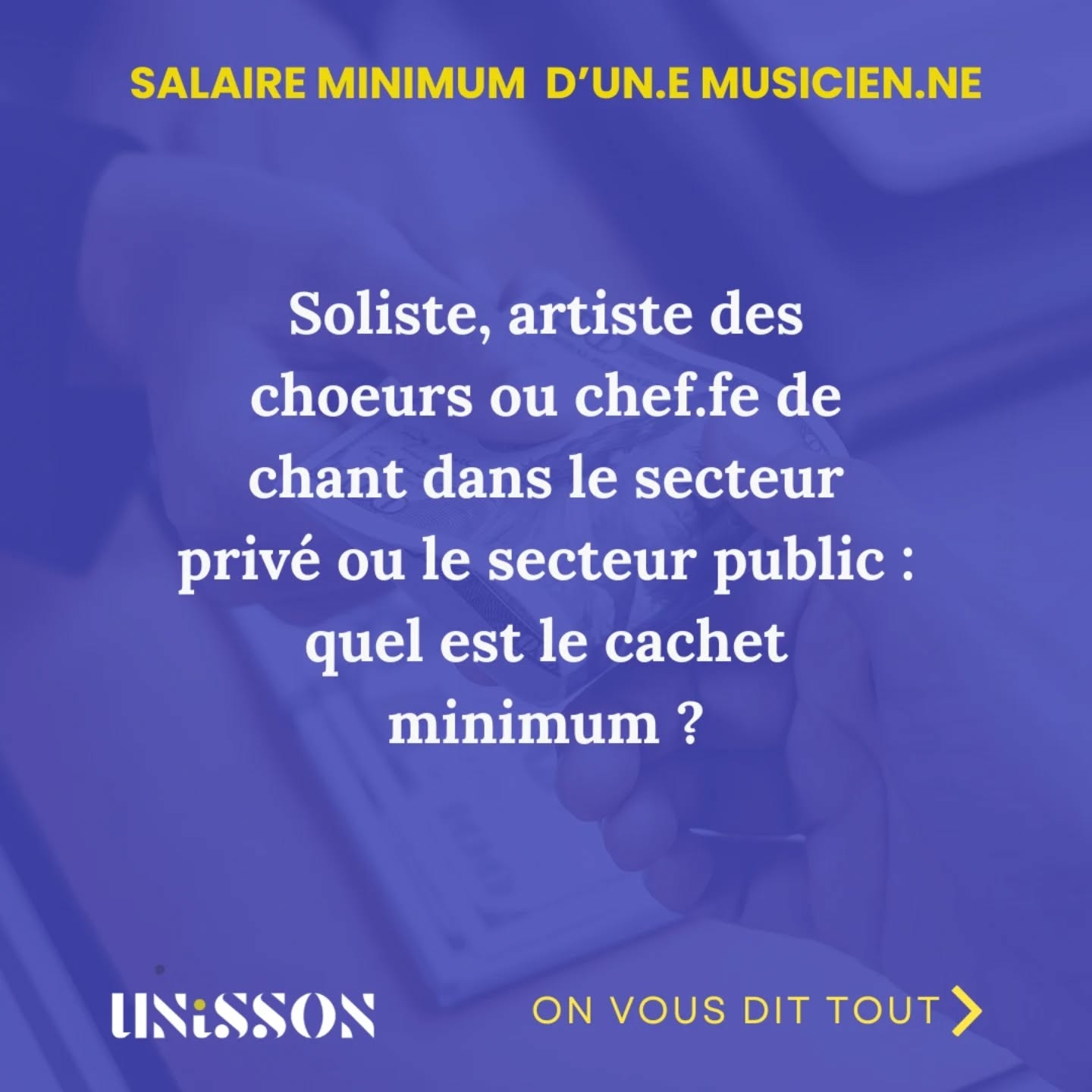 Quel est le salaire minimum ?
Les chiffres sont annoncés en brut et réévalués chaque années lors des NAO (Négociations annuelles obligatoires)
* petite précision, il n’y a pas d’erreur concernant les montants similaires entre ‘2 services’ et ‘représentation’ pour les trois professions énoncés.
Rappel des liens pour les adhésions et réadhesions à Unisson en bio 📑 ou directement sur notre site internet !
Retrouvez également toutes ces informations sur notre site internet > droits > convention collective ⬇️
https://www.unisson.net/conventions-collectives
ou encore ici ⬇️
https://metiers.philharmoniedeparis.fr/conventions-collectives-spectacle-vivant.aspx
#asso #adhesion #readhesion #artiste #salaireminimum convention droits derrierelerideau
