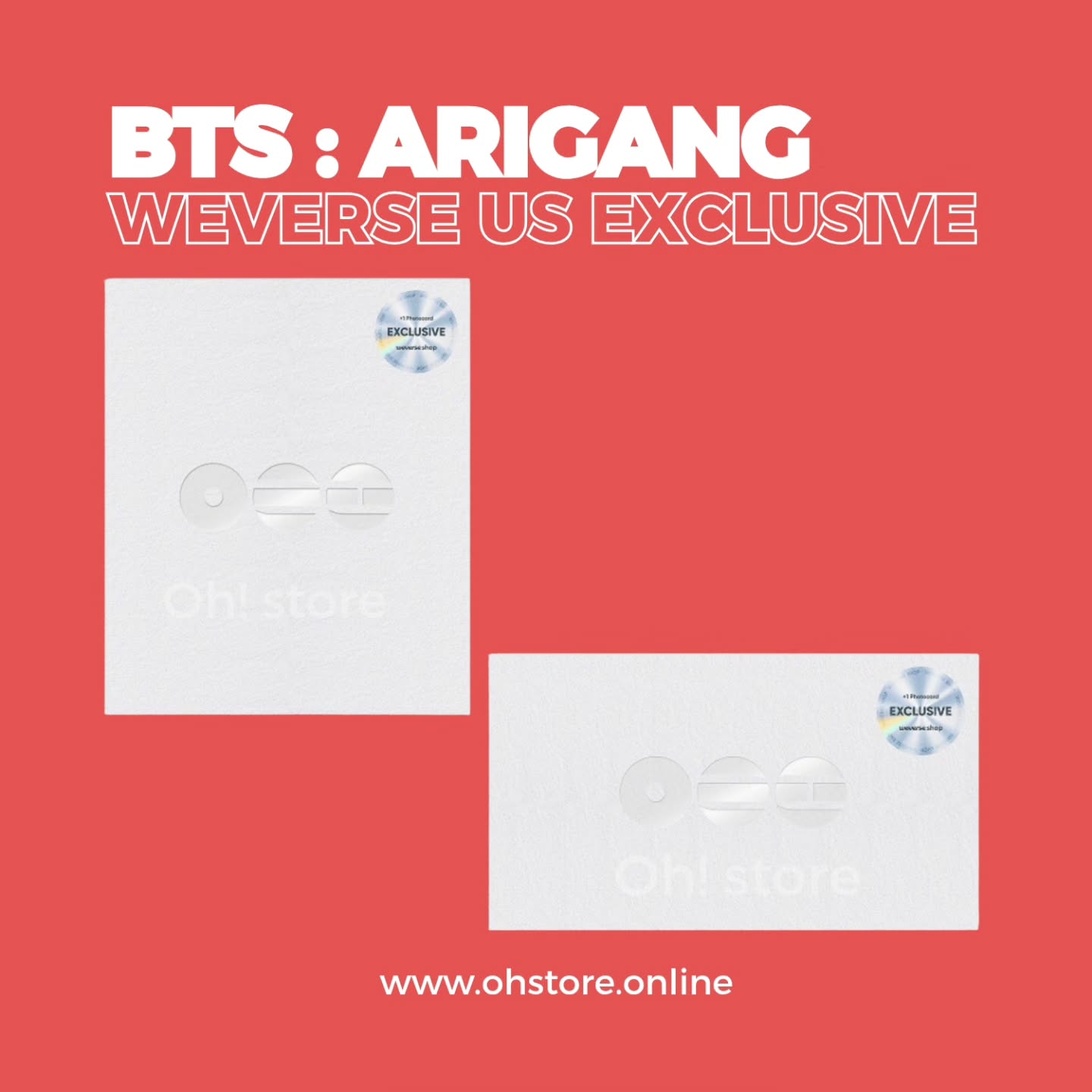 𝗕𝗧𝗦 <ARIRANG>
WEVERSE U.S EXCLUSIVE
📦 ENVÍOS A TODO MÉXICO.
⋆ Rooted in Music ver. $850MXN
⋆ Rooted in Korea ver. $850MXN
¿CÓMO ORDENAR?
⋆ Manda mensaje para confirmar disponibilidad.
⋆ Ordena con el 50% y liquida a más tardar 7 días naturales después de que lleguen.
⋆ Encuentra el Método de Pago en Historias Destacadas.
⋆ Envía tu comprobante de pago vía inbox y revisa que estés enlistadx en la Master List (tiempo de tolerancia para que te registremos: 72 hrs. no reclames antes por favor).
⋆ ¡Listo! Podrás revisar mediante la Master List tu pedido en cualquier momento, será el medio por el que demos actualización cuando envíen los pedidos y cuando ya los tengamos con nosotros.
💳 ORDENA CON TARJETA DE CRÉDITO EN: www.ohstore.online
❌️ 𝗡𝗢 𝗔𝗖𝗘𝗣𝗧𝗔𝗠𝗢𝗦 𝗖𝗔𝗡𝗖𝗘𝗟𝗔𝗖𝗜𝗢𝗡𝗘𝗦 ❌️
Si quedas mal no se te volverá a tomar un pedido con facilidades de pago o apartados, tendrás que pagar el costo completo.
⁉️ 𝗗𝗨𝗗𝗔𝗦 𝗙𝗥𝗘𝗖𝗨𝗘𝗡𝗧𝗘𝗦
1. ¿Cuándo llega mi pedido? Pronosticado para el 30 de Marzo.
2. Si requieres envío, págalo una vez que tu producto haya llegado y posteriormente rellena el formulario de envíos. También puedes encontrarlo en Notion.
ℹ️ PRECIOS YA INCLUYEN IVA.