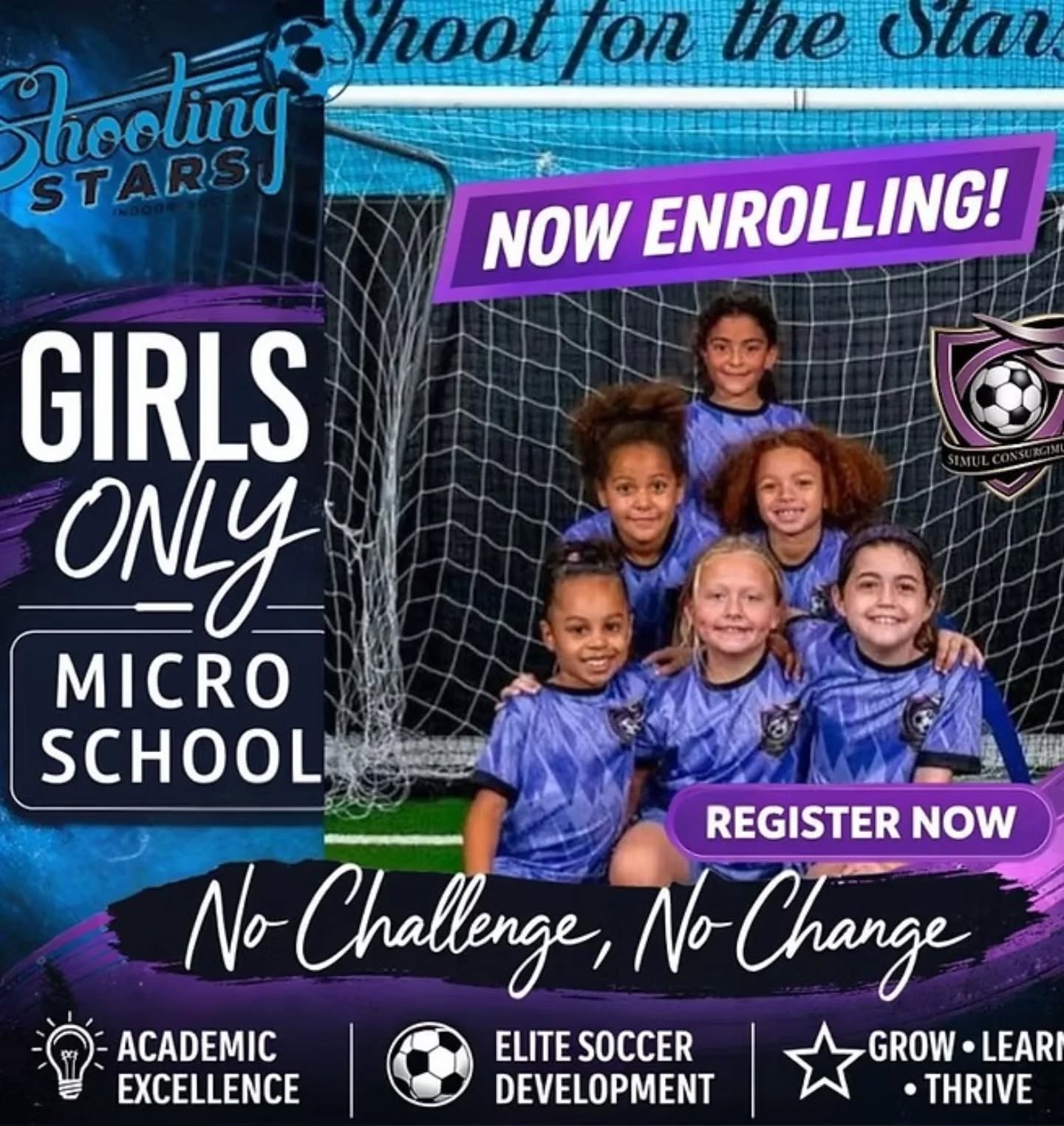 Shoot for the stars with shooting stars.
Micro school is back for girls.
Now enrolling... Don't miss your spot. 🚨