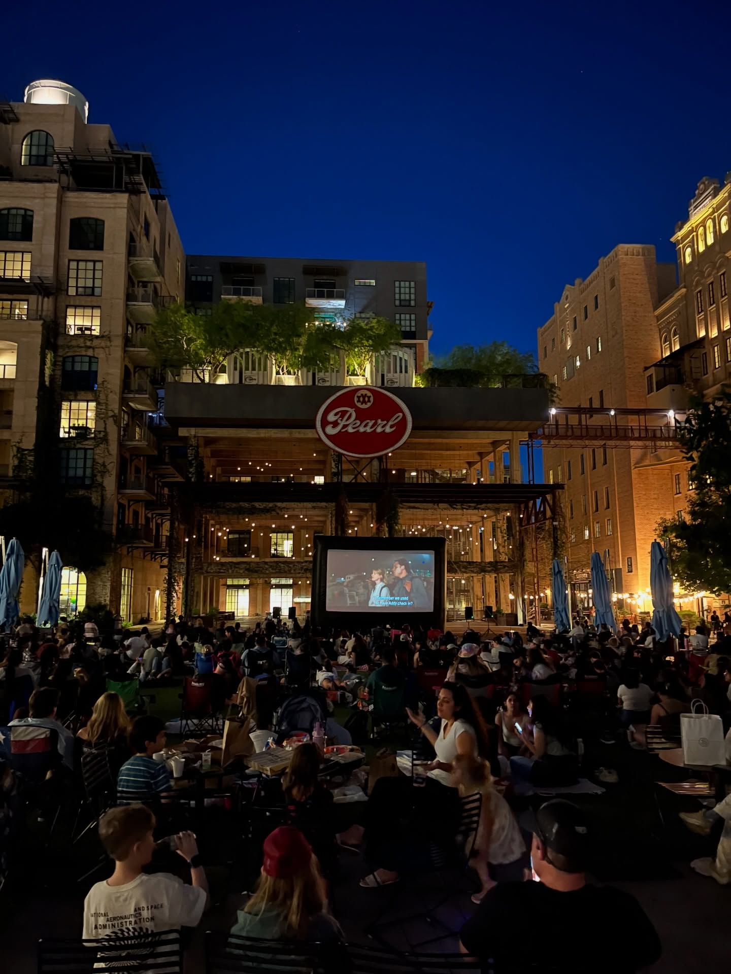 Two #outdoormovies left in the Monday Movie series at @historicpearl. Tonight(4/6) we’ll be screening Clueless, next Monday we’re bringing our Godzilla size screen for Selena. Movies start at 7:30.