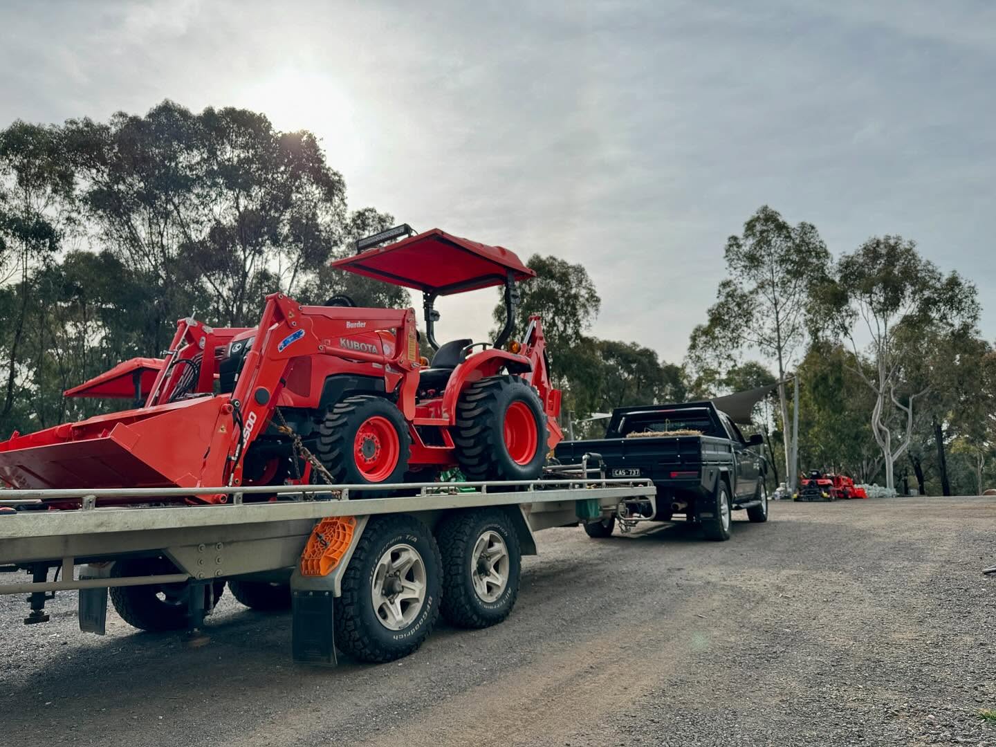 Happy Friday folks! Due west today 🚜 #kubota