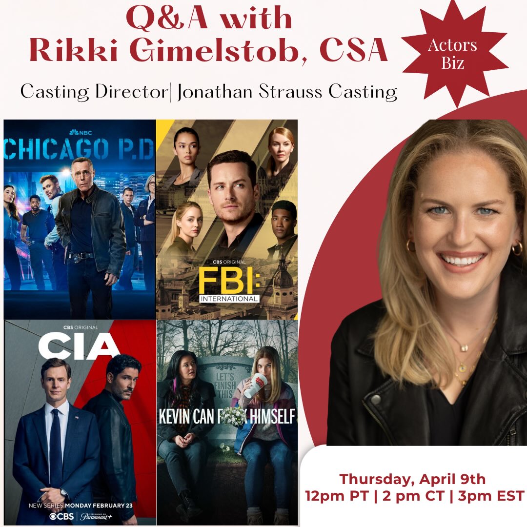 So excited to sit down with another incredible casting director from the Jonathan Strauss Casting team ✨
🫶We’ve had so many amazing bookings together, and I can’t wait to dive into her process and perspective.
🎬Rikki has worked on major procedural shows like FBI, Chicago P.D., and now the new CBS series CIA.
She’s also an Artios Awards nominee for Kevin Can F**k Himself.Her work spans film, theatre, commercials, and voice over, and she’s a member of the Casting Society of America and Television Academy, as well as a teacher at NYU and AMDA.
If you’re looking to connect and better understand the casting process from one of the busiest casting offices in NY, you don’t want to miss this ✨
🔗 in bio
#jonathanstrausscasting #talentmanagement #actorsbiz #actorsofinstagram #actingcareer