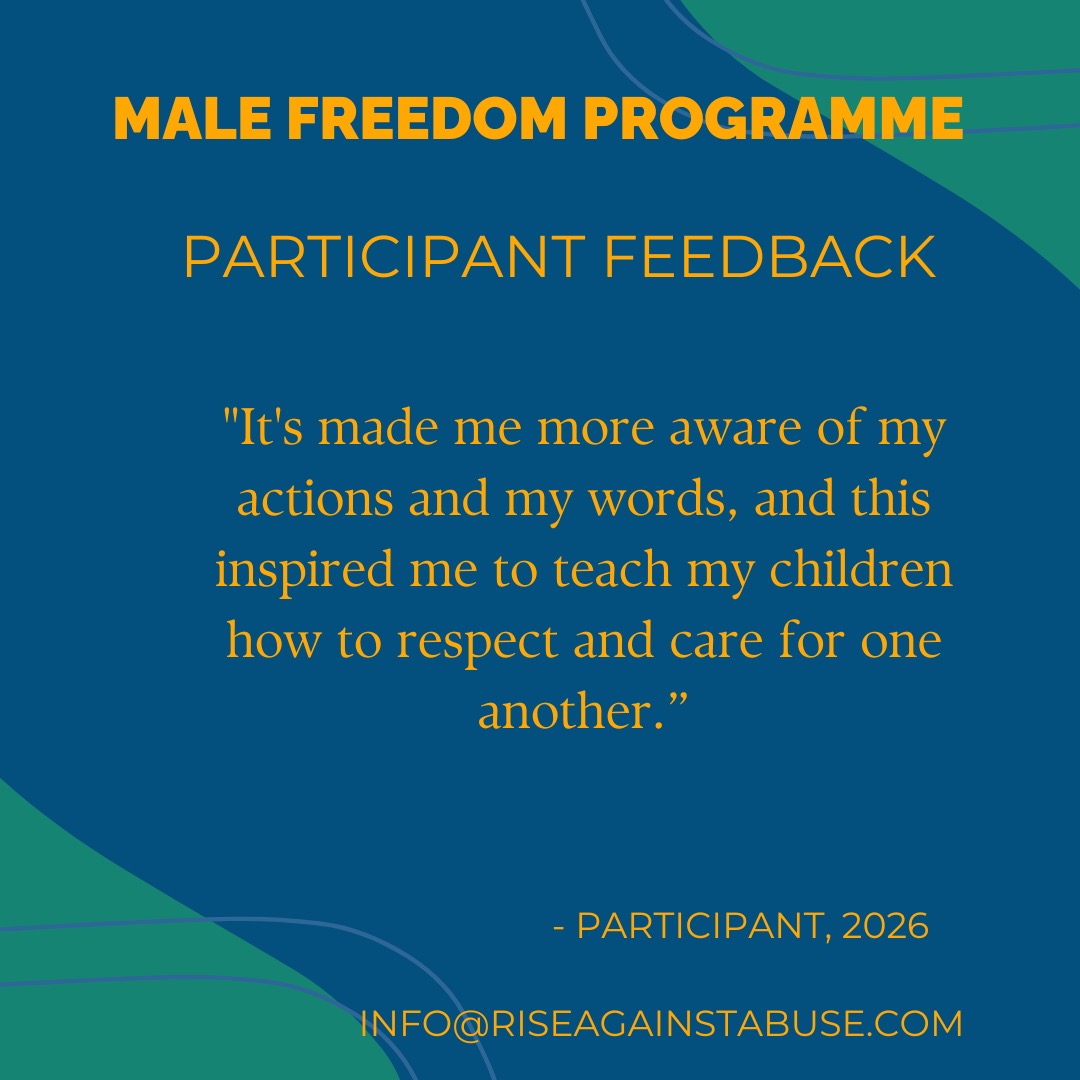 More participant feedback from our Male programme