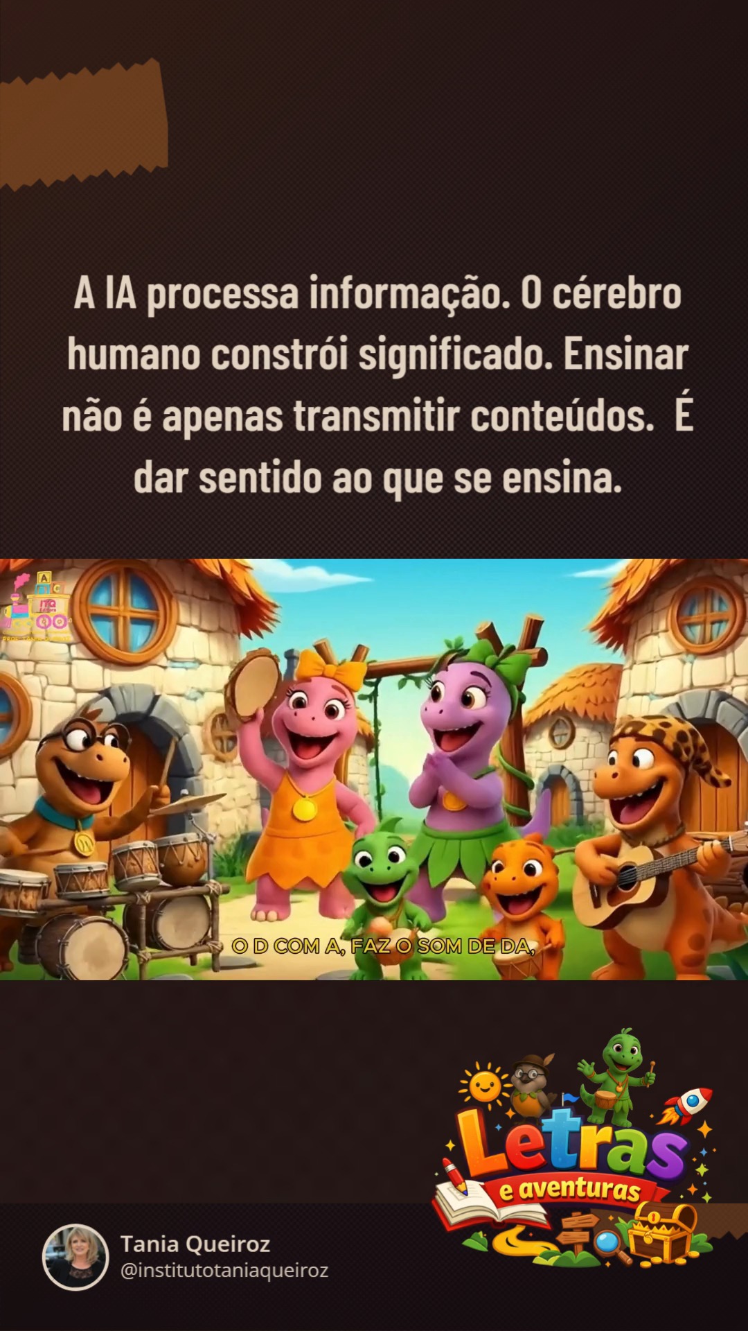 A aprendizagem de verdade começa no vínculo.
Crianças não aprendem só com informação, aprendem com emoção.
Quando há conexão, o cérebro se abre para o conhecimento.
É no afeto que a alfabetização ganha sentido e força.
Ensinar é tocar o coração para transformar a mente.
Porque aprender com amor é aprender para a vida.
Quer levar esse vídeo encantador para sua escola?
Entre em contato pelo WhatsApp e saiba mais!
O trecho deste vídeo pertence ao programa de alfabetização neuroafetiva, fônica e lúdica "Letras e Aventuras da Profª Tania Queiroz.
© 2026 Todos os direitos reservados.
#AlfabetizaçãoNeuroafetiva #educacaocomamor #neurociencias
#neuroeducacao #letraseaventuras #educaçãoinfantil #institutotaniaqueiroz