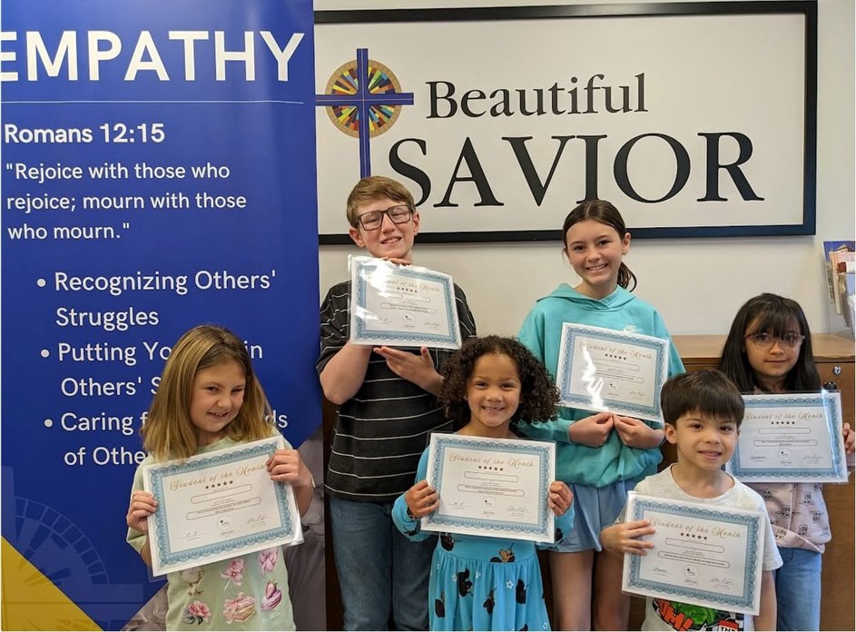 Romans 12:15 - “Rejoice with those who rejoice; mourn with those who mourn.”
The development of core values allows students to proudly and confidently identify themselves as dearly-loved Children of God who reflect that status by displaying a number of godly characteristics. In March, our students focused on the core value of “EMPATHY.” A handful of students were recognized as a “Student of the Month” for showing an exceptional display of empathy. Others were also acknowledged for strong athletic achievement. May these young people continue to recognize others’ struggles and care for their needs in a way that reflects Christ’s love, and use their gifts to serve Him!
https://bit.ly/BSLS-CoreValues
#EMPATHY #Integrity #Love #Grit #Empathy