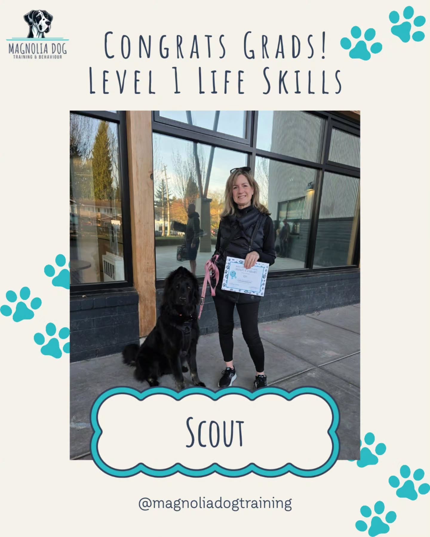 Congratulations to our most recent Level 1 Outdoor Life Skills graduates Scout, Bailey & Finnick (who returneed for a second round)! 🎉
It was such a pleasure working with this lovely group of puppies and pet parents. Everyone is so dedicated to their progress and raising happy, well-rounded dogs.
As we know, the adolescent phase can be a tough one but with consistency and patience, the efforts are really showing!
We’re excited to see what the future holds for them all! 🐾❤️
Want to join our next group? The next class starts Tuesday April 21 @ 6pm. Sign up online!