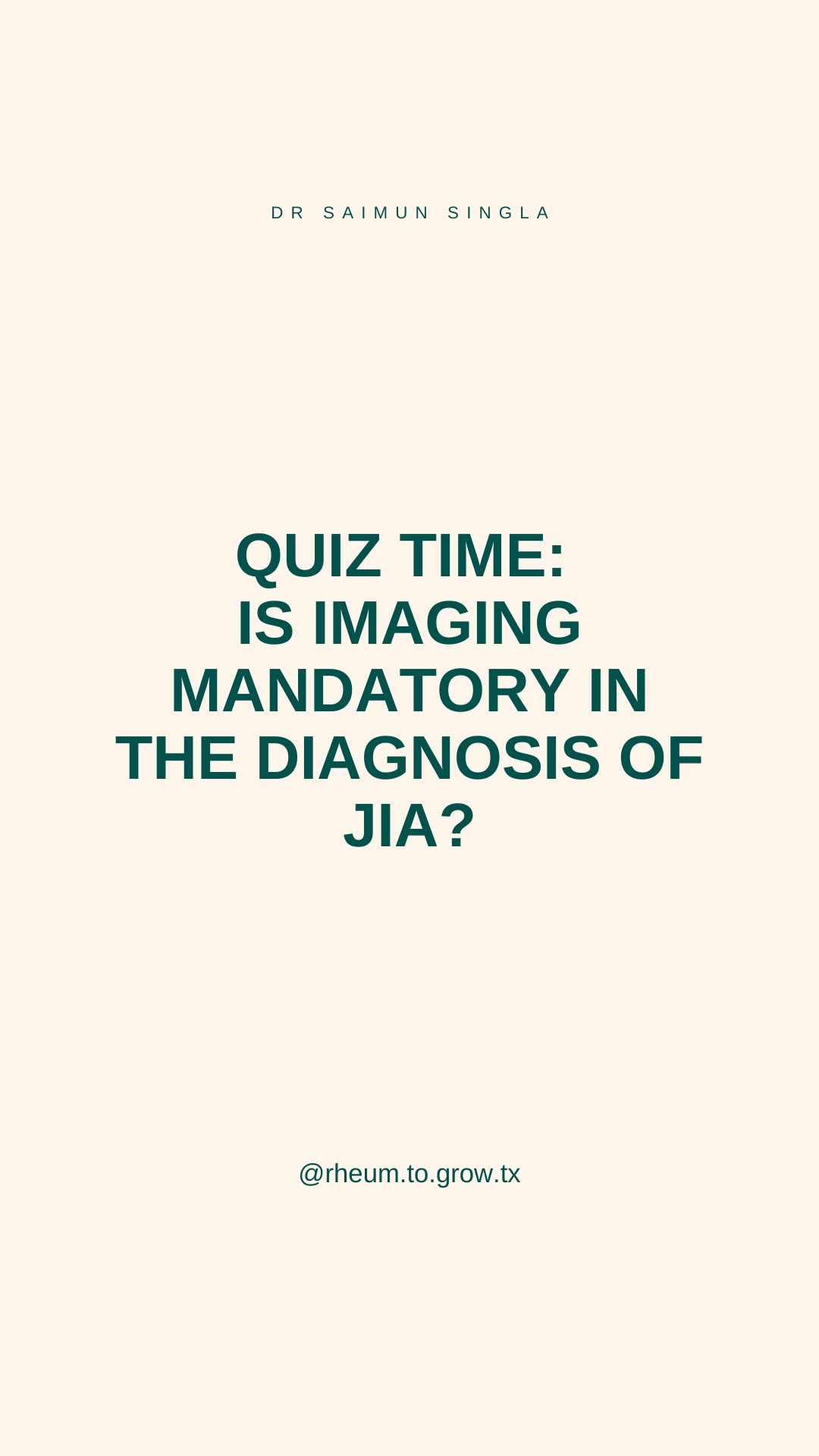 ❓ Quiz Time: Is Imaging Mandatory in the Diagnosis of JIA?
Q: Is imaging (X‑ray, MRI, ultrasound) required to diagnose Juvenile Idiopathic Arthritis (JIA)?
A) Yes, always mandatory
B) No, diagnosis is clinical
C) Only if labs are normal
D) Only for systemic JIA
👉 Answer: B. Imaging is not mandatory for diagnosing JIA. The diagnosis is clinical — based on symptoms, physical exam, and ruling out other causes.
🩻 But certain types of imaging can still help us with treatment:
X‑ray: Helps rule out other causes and shows long‑term changes like bone damage or growth issues.
Ultrasound: Kid‑friendly, radiation‑free, and can detect inflammation you can’t see on exam. Also guides joint injections.
MRI: Most sensitive for early inflammation and hard‑to‑examine joints (like hips, spine, TMJ).
✨ Takeaway: Imaging supports the diagnosis and management of JIA, but it doesn’t define it. It’s the supporting cast, helping rheumatologists see beneath the surface and protect kids from long‑term damage.
👉Comment the word STACK to receive the link to download our free guide: The Pyramid Stack: A step by step guide to level up your child’s autoimmune care.
#rheumatologist #pediatricrheumatologist #autoimmunedisease #chronicillness #RAwarrior