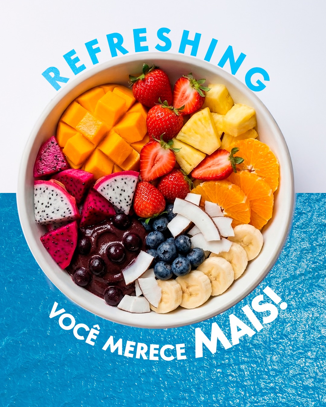 Fruta de verdade, gelo e
equilíbrio.
Quatro versões.
Qual combina com seu
mood?
#nolifestyle