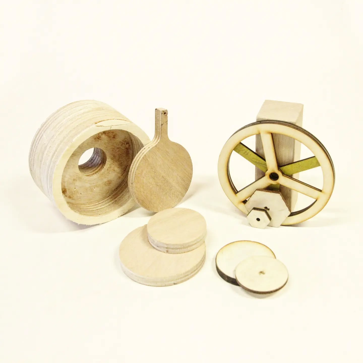 Surplus lasercut offcuts from MDF and soft wood projects are available in an assortment of shapes.
Where can they be used???