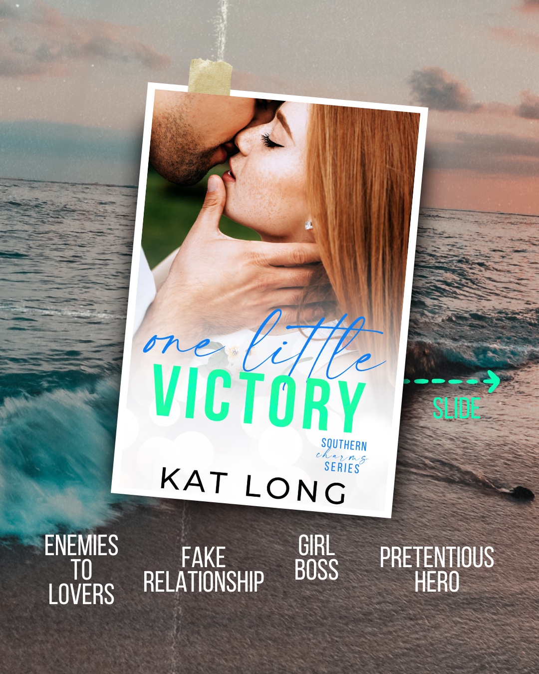 My plan is simple: work hard, play harder, and never—ever—get involved with anyone. Until one chance encounter with Simon Kelly turns my world upside down.
𝗪𝗵𝘆 𝘆𝗼𝘂’𝗹𝗹 𝗹𝗼𝘃𝗲 𝘁𝗵𝗶𝘀 𝗿𝗼𝗺𝗮𝗻𝗰𝗲:
🍹 Romcom
👠 Enemies to Lovers
🍹 Fake Relationship
👠 They are both bosses at their jobs
🍹 So much Snark
Finish the Southern Charms series today! 📚 Read One Little Victory FREE today in KindleUnlimited!
#katlongauthor #contemporaryromance #southerncharmsseries