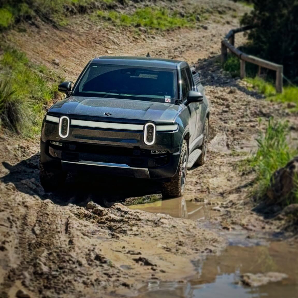 The water was low but the mud was deep. πͺπ½ππ