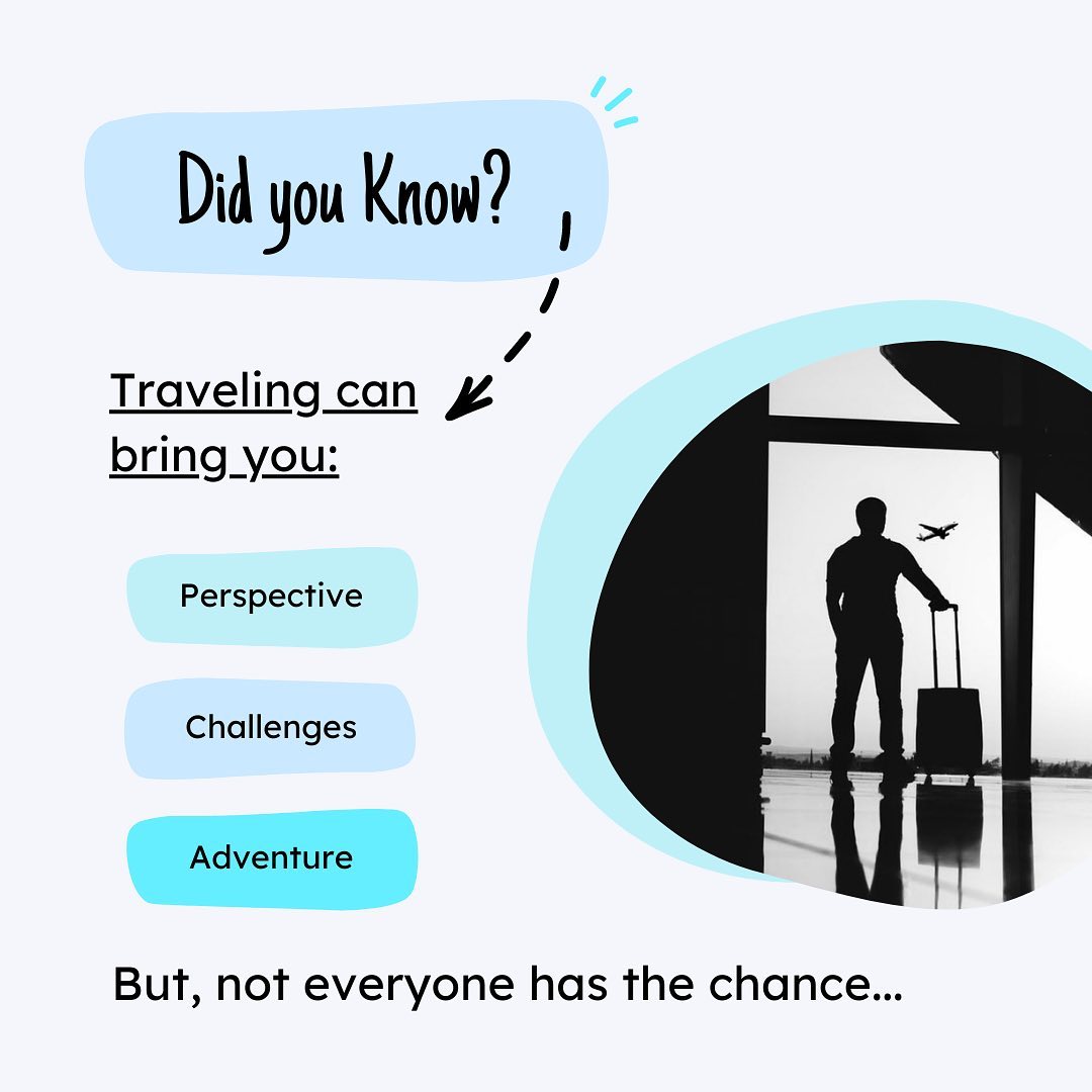 Along with the theme, of the importance of travel we wrote about this week, we recognize it is not easily accessible to all.
We ran across this great organization Global Glimpse, whose mission is to build empathy, agency, and global perspective to empower students from all backgrounds to succeed in college and drive change locally and globally.
Check them out and show some support @globalglimpse
#socialimpact #youthempowerment #ecotravel #conscioustravel #supportyouth #youthtravel #empathybuilding #travel #expansion
