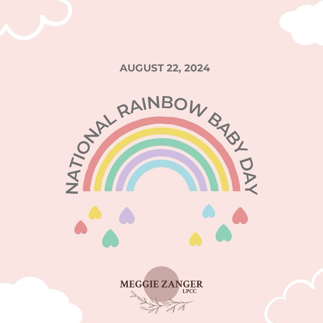 🌈Today is a day to honor and love the babes we’ve lost and to have hope for healing and new beginnings, wherever that leads us.
🌈If you’re suffering from a miscarriage, TFMR, stillbirth, or neonatal loss, you are not alone. There is room for healing, post-traumatic growth, and finding the joy again while honoring your loss.
🌈Reach out for support and resources. I’m here to help.
#nationalrainbowbabyday #rainbowbaby #perinatalmentalhealth #perinatalloss #reproductiveloss #posttraumaticgrowth #hopeafterloss #healingafterloss #maternalmentalhealth #meggiezangerlpcc